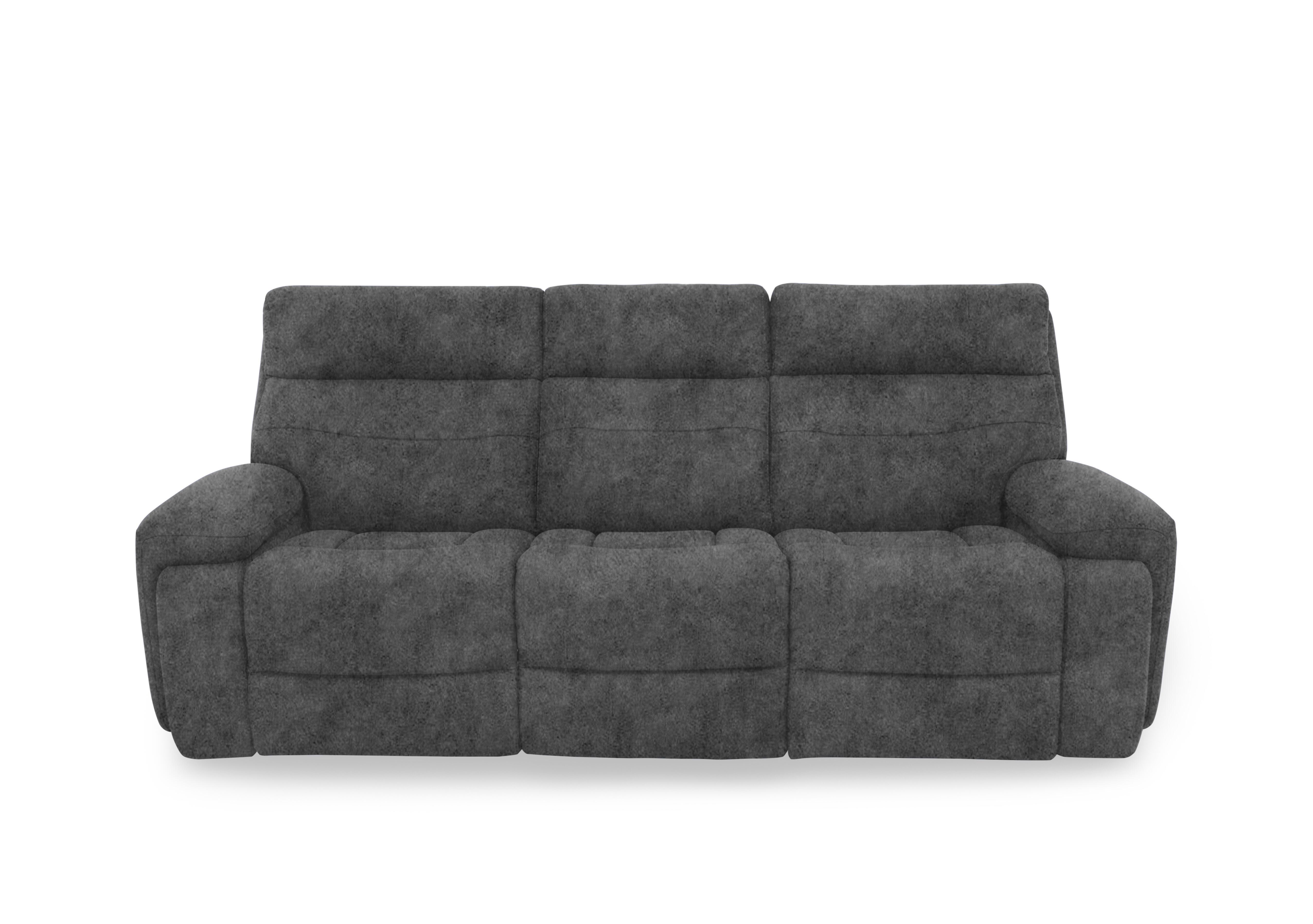 Cinemax Fabric 3 Seater 3 Cushion Sofa in Marque Seal Grey Mq-0106 on Furniture Village