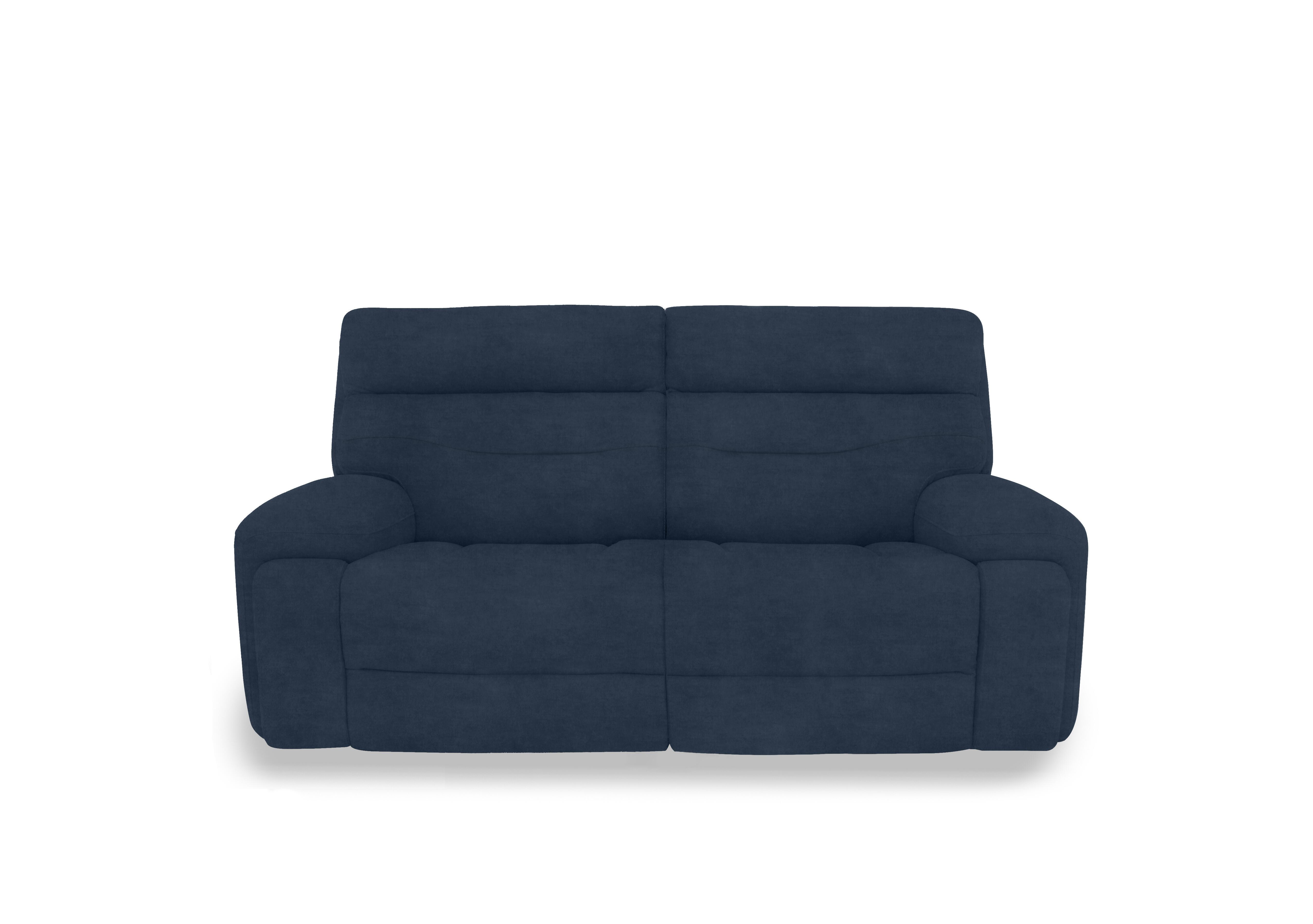 Cinemax Fabric 3 Seater Sofa in Giula Dark Blue Gl-0108 on Furniture Village