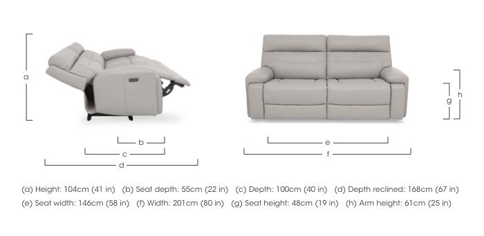 Cinemax Leather 3 Seater Sofa in  on Furniture Village