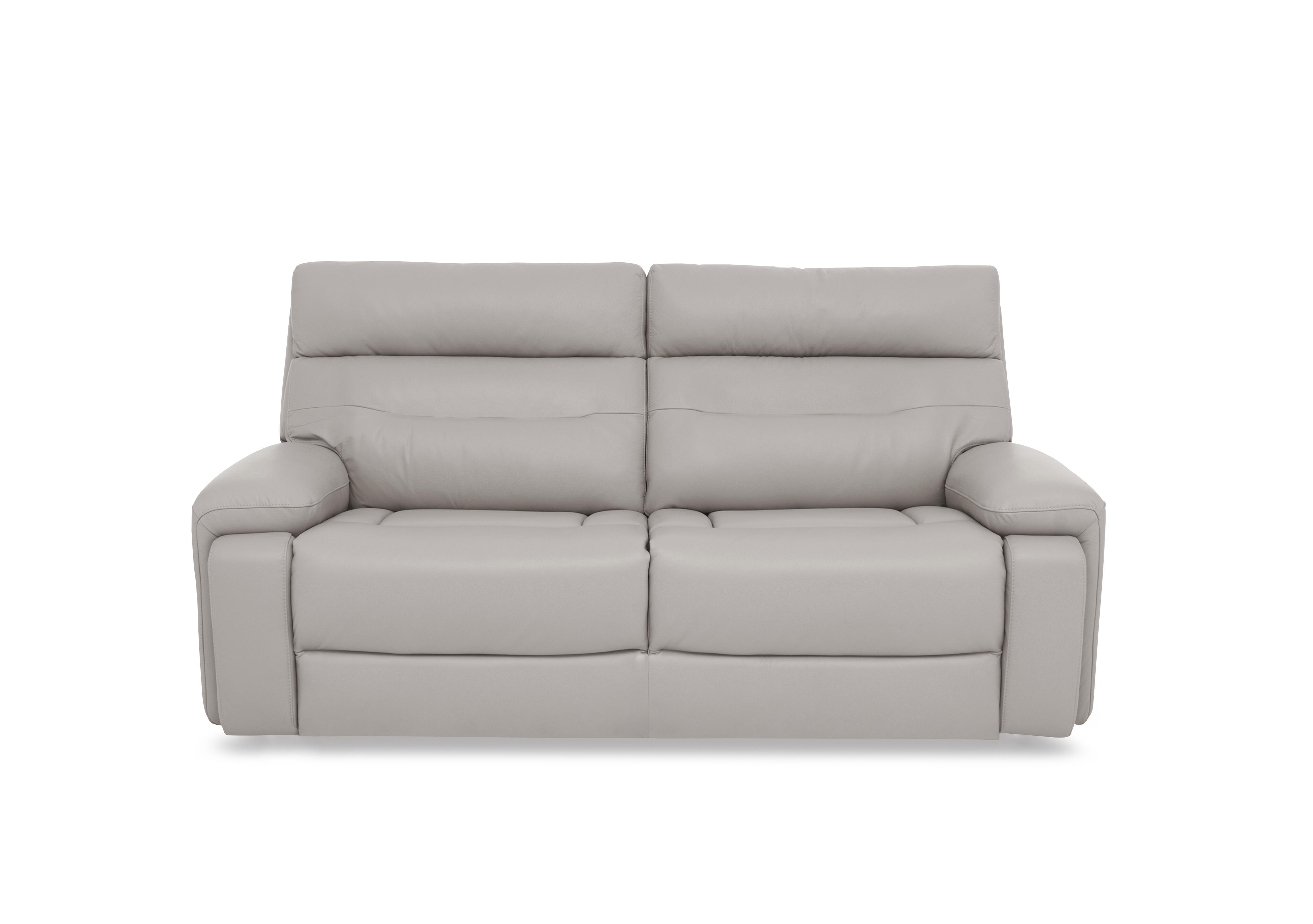 Cinemax Leather 3 Seater Sofa in Alpha Grey Matte Le-9317 on Furniture Village