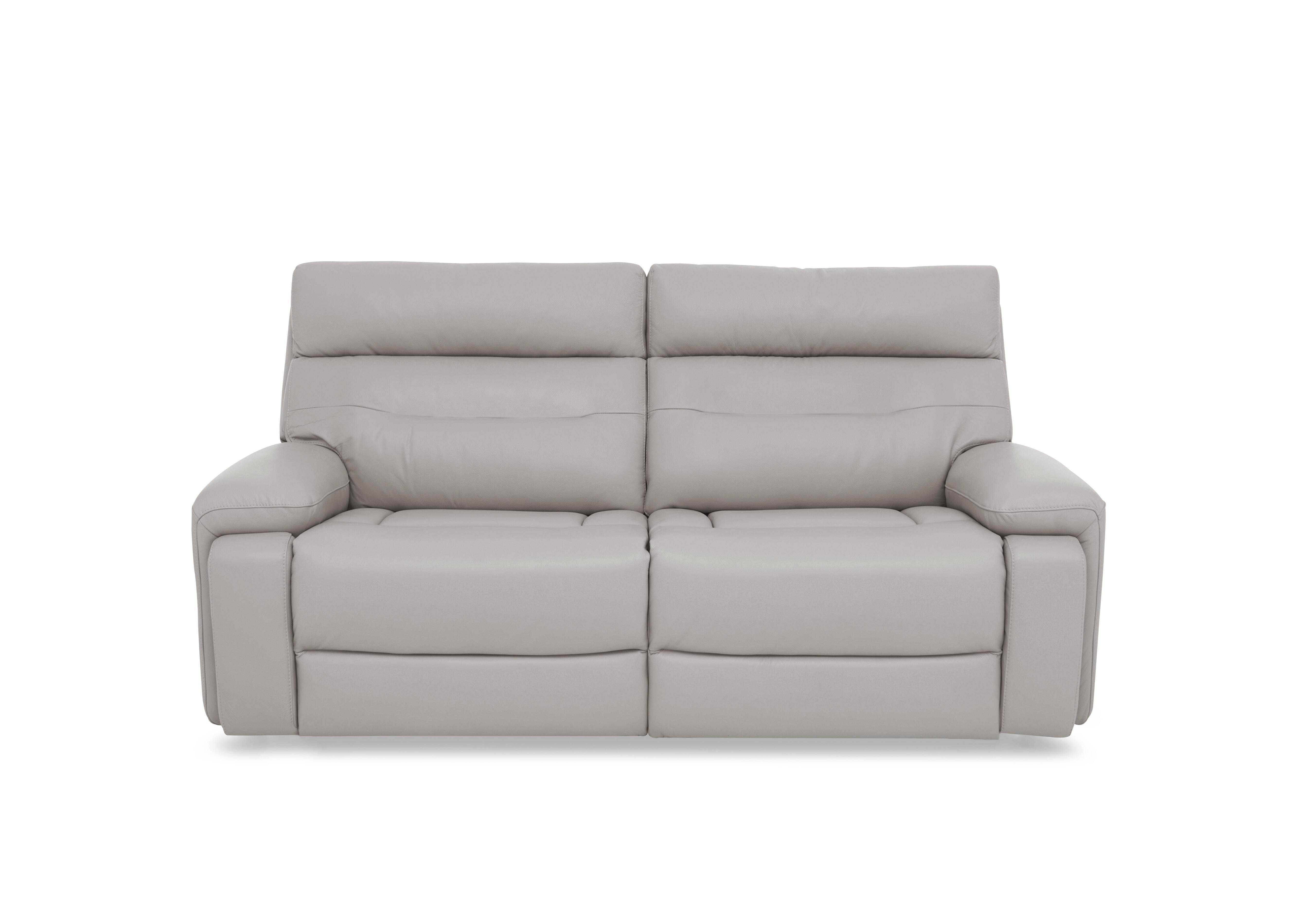 Cinemax Leather 3 Seater Sofa in Alpha Grey Matte Le-9317 on Furniture Village