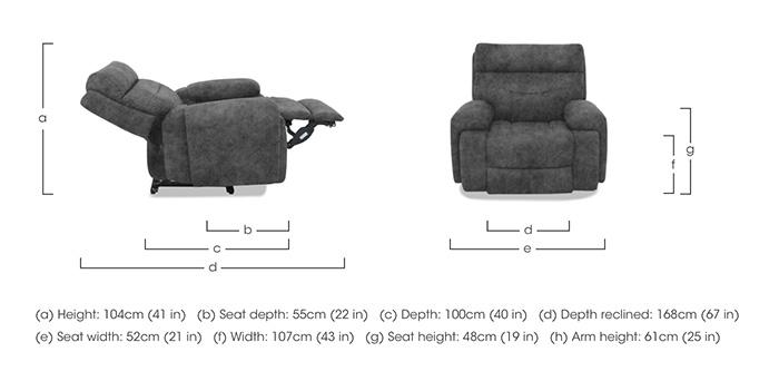 Cinemax Fabric Chair in  on Furniture Village