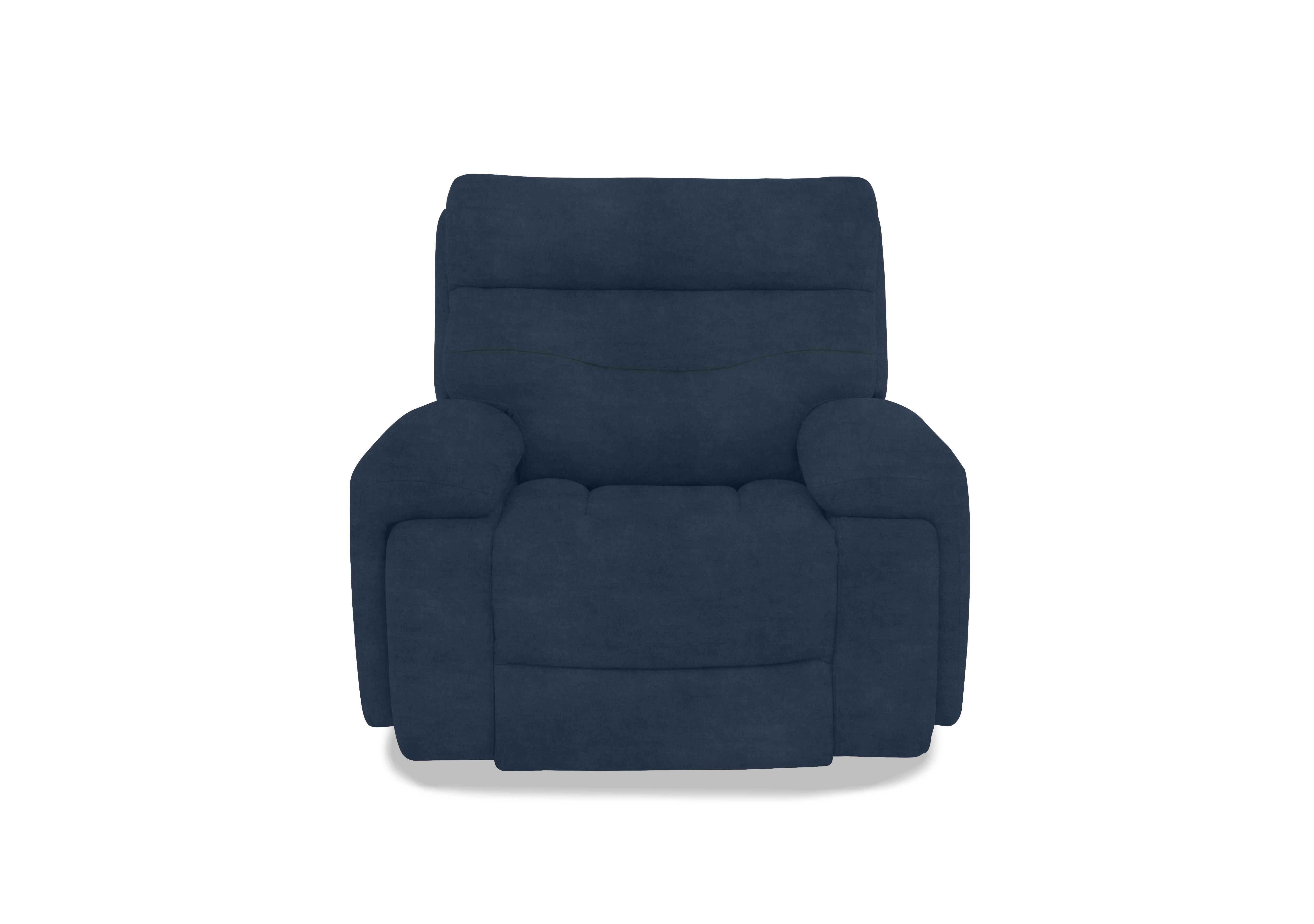 Cinemax Fabric Chair in Giula Dark Blue Gl-0108 on Furniture Village