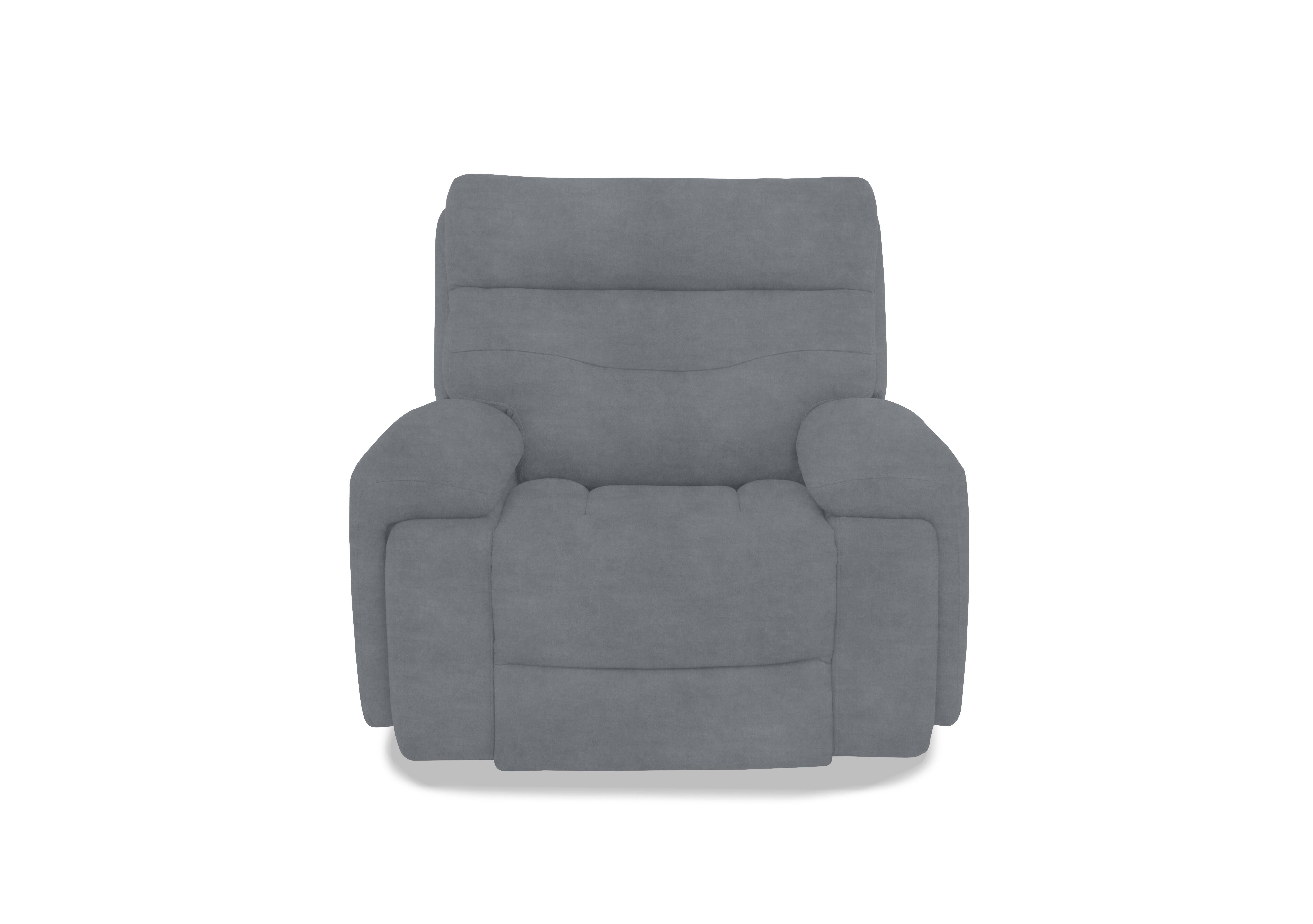 Cinemax Fabric Chair in Nappe Velvet Grey Nv-0107 on Furniture Village