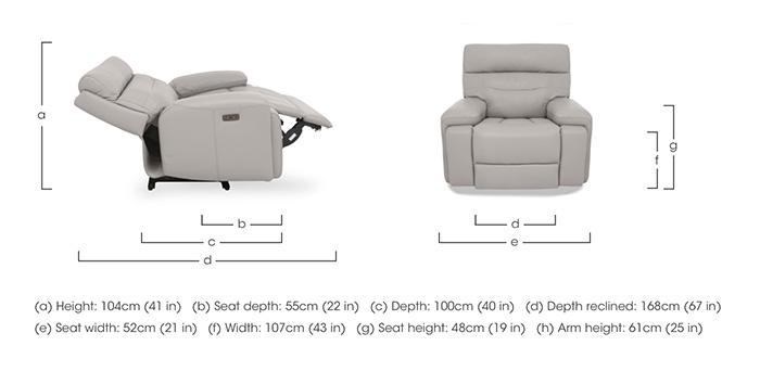 Cinemax Leather Chair in  on Furniture Village