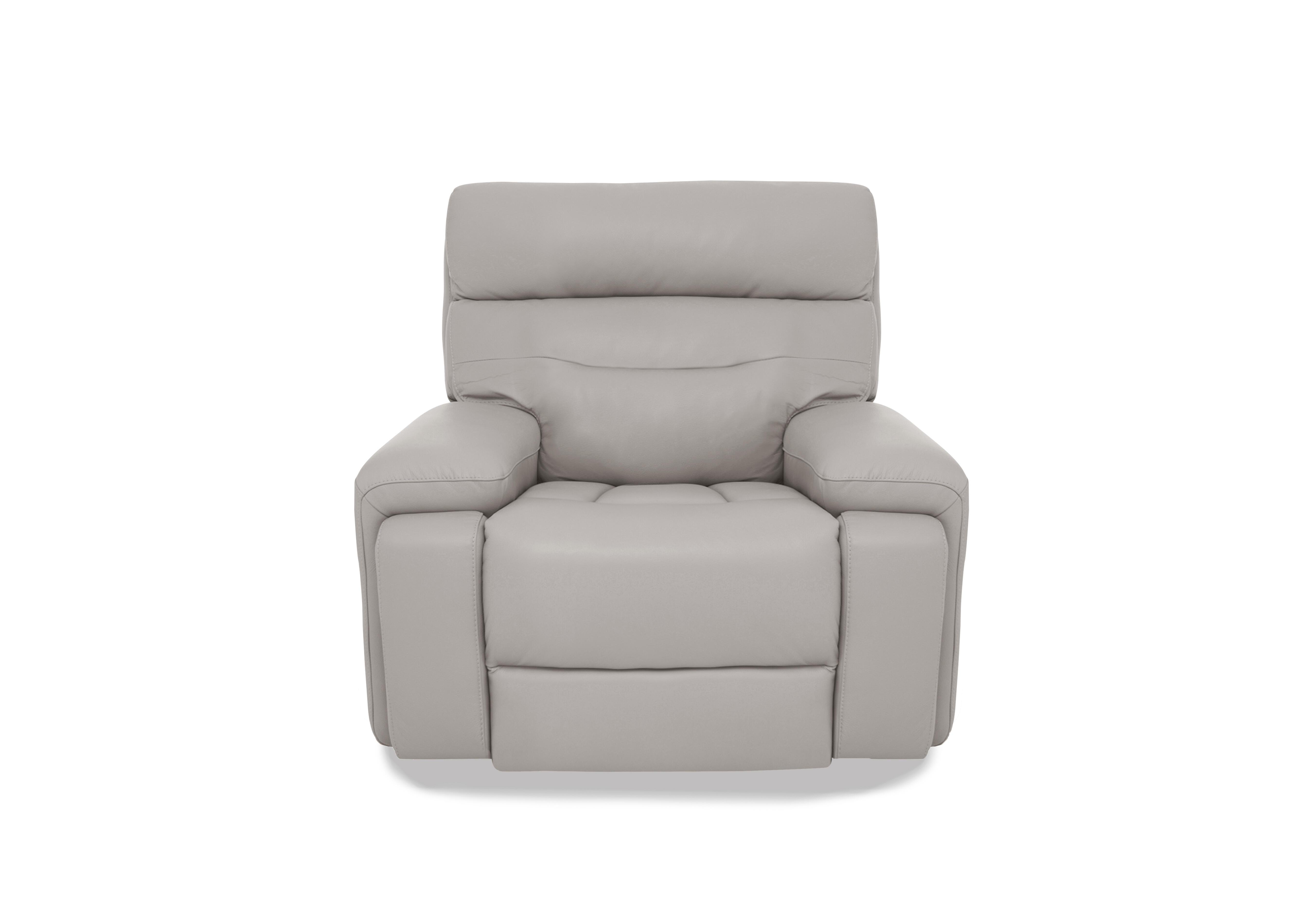 Cinemax Leather Chair in Alpha Grey Matte Le-9317 on Furniture Village