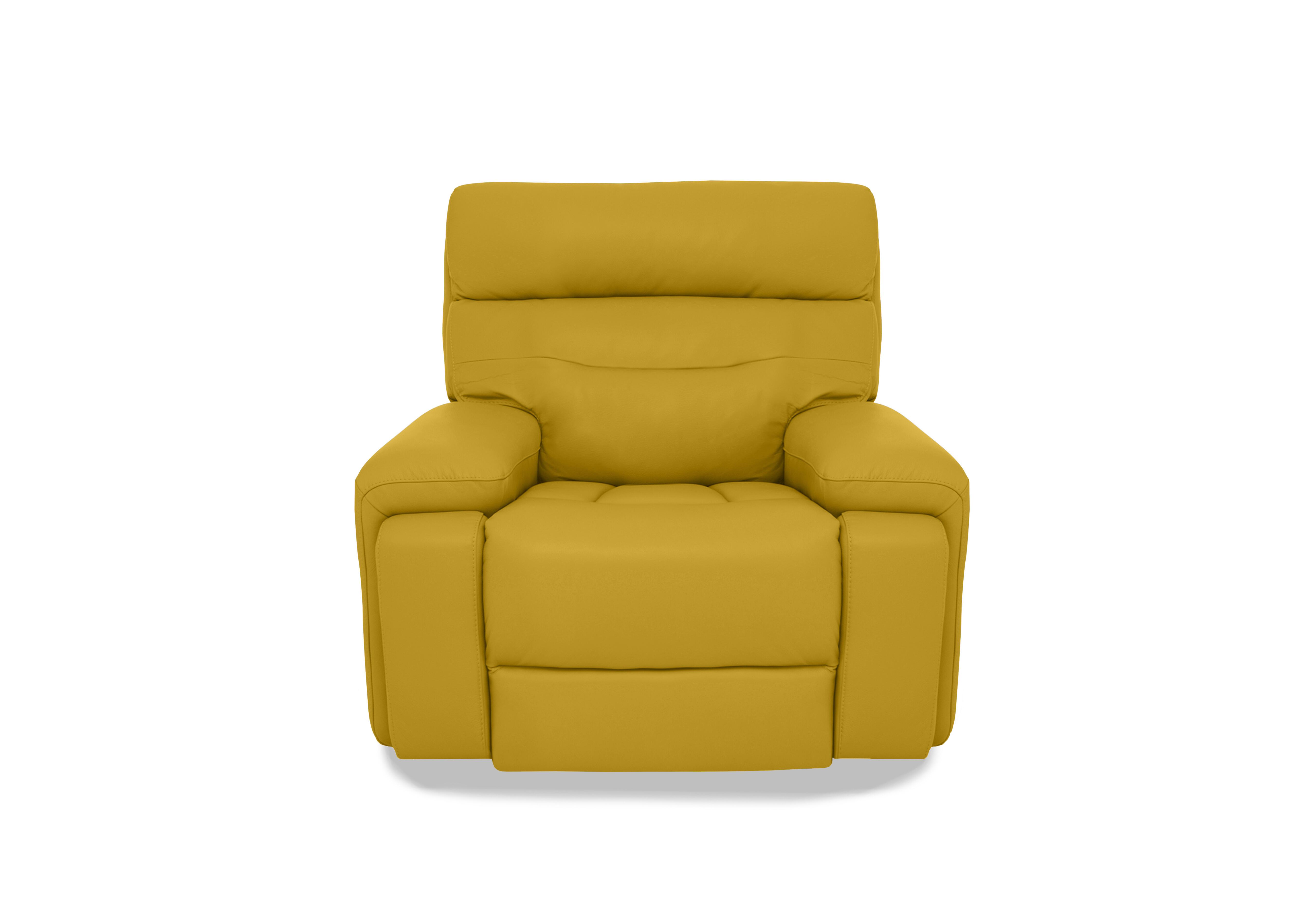 Cinemax Leather Chair in Giallo Le-9310 on Furniture Village