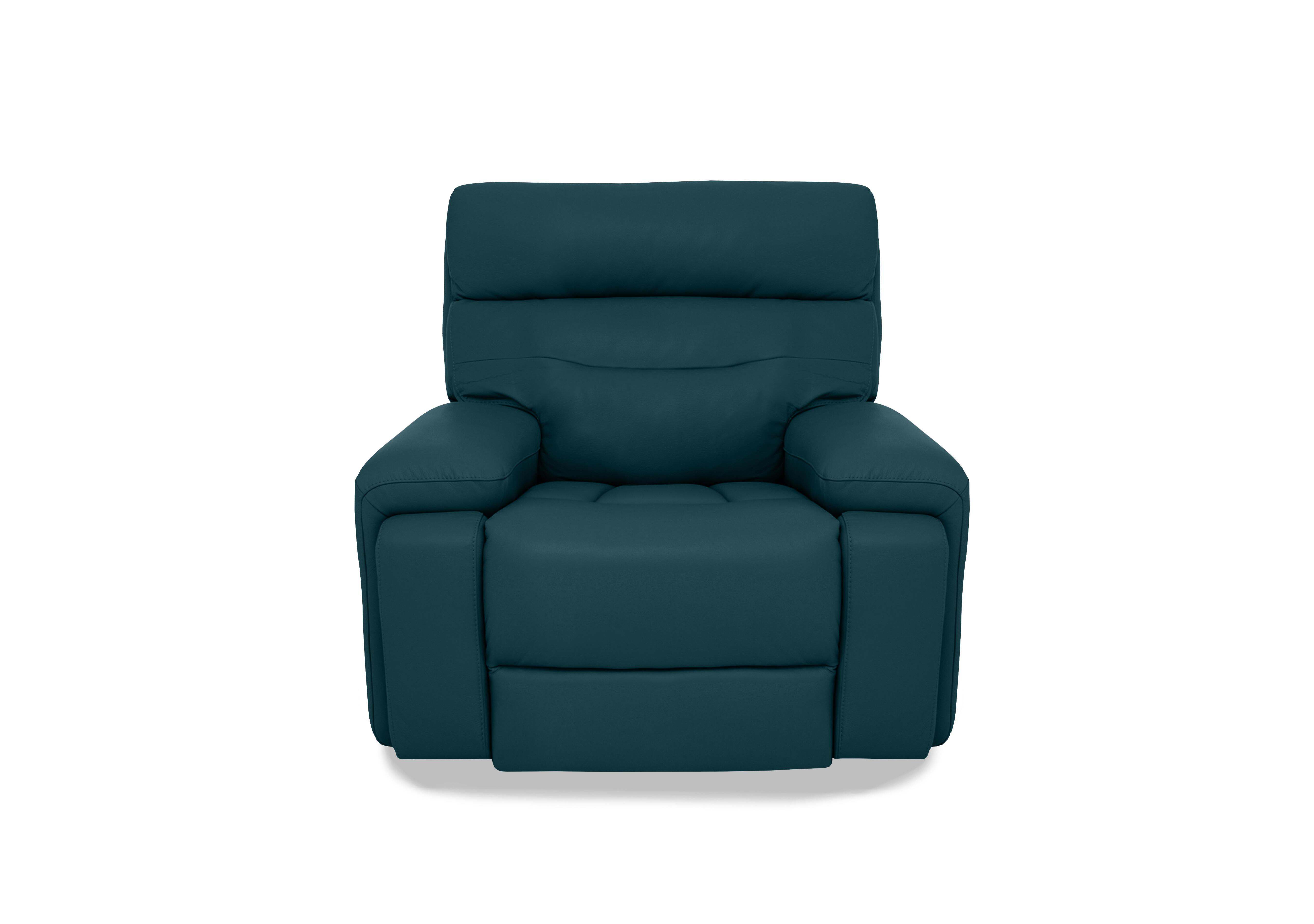 Cinemax Leather Chair in Midnight Jade Matte Le-9324 on Furniture Village