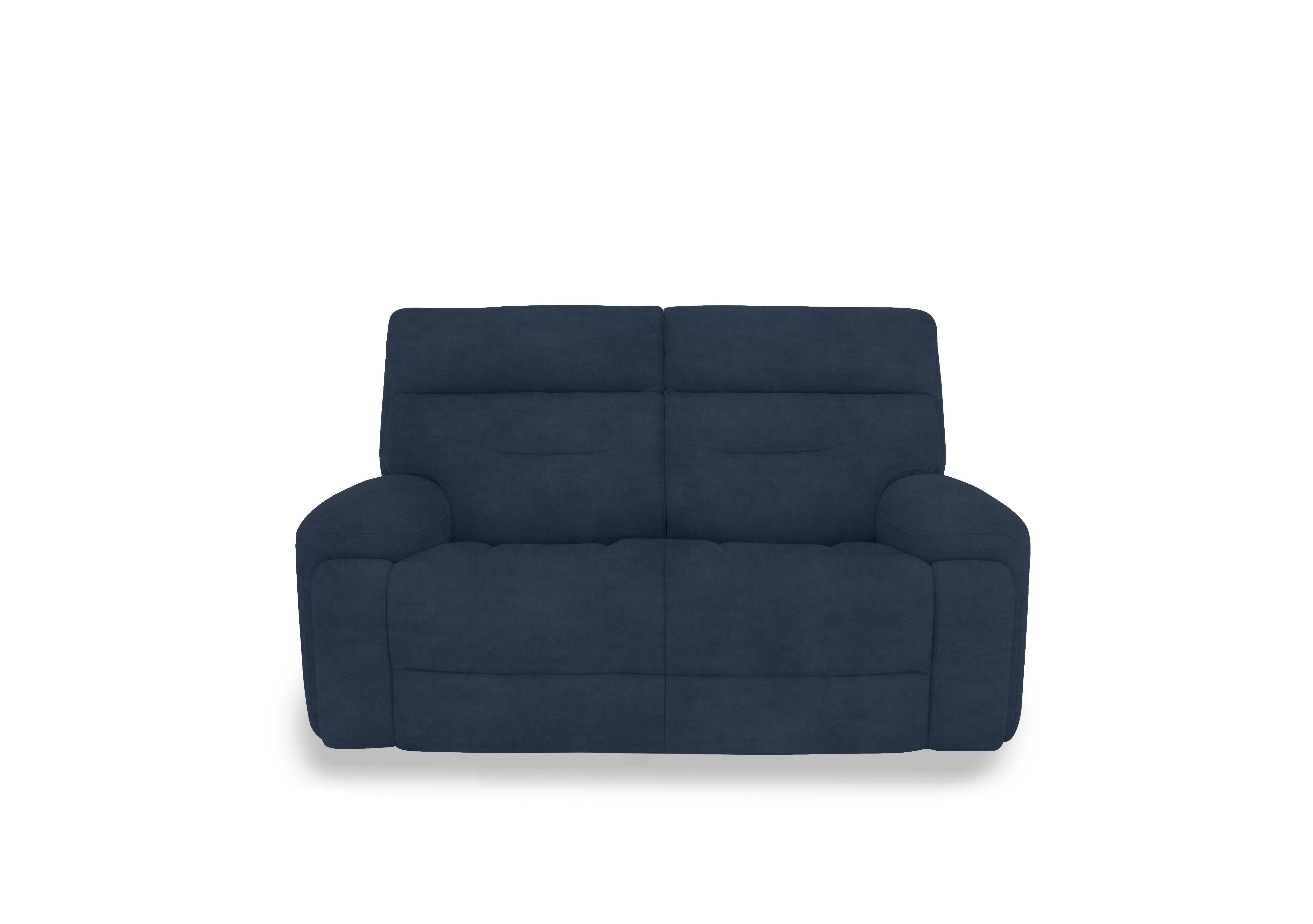 Cinemax Fabric Storage Footstool in Giula Dark Blue Gl-0108 on Furniture Village