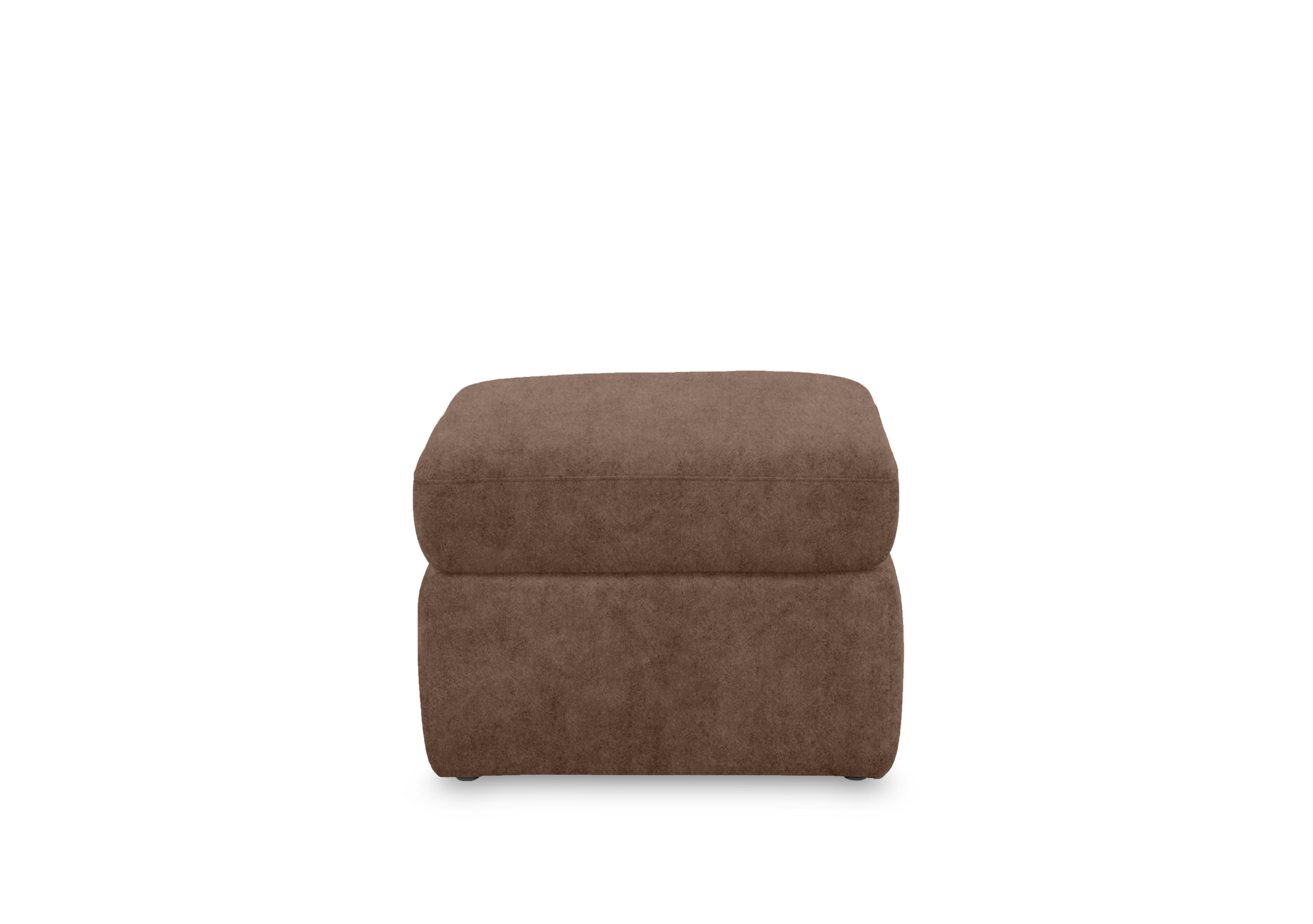 Cinemax Fabric Storage Footstool in Marble Classic Brown Be-0105 on Furniture Village