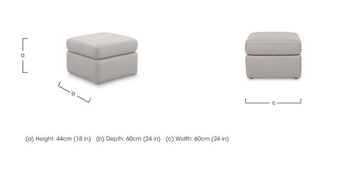 Cinemax Leather Storage Footstool in  on Furniture Village