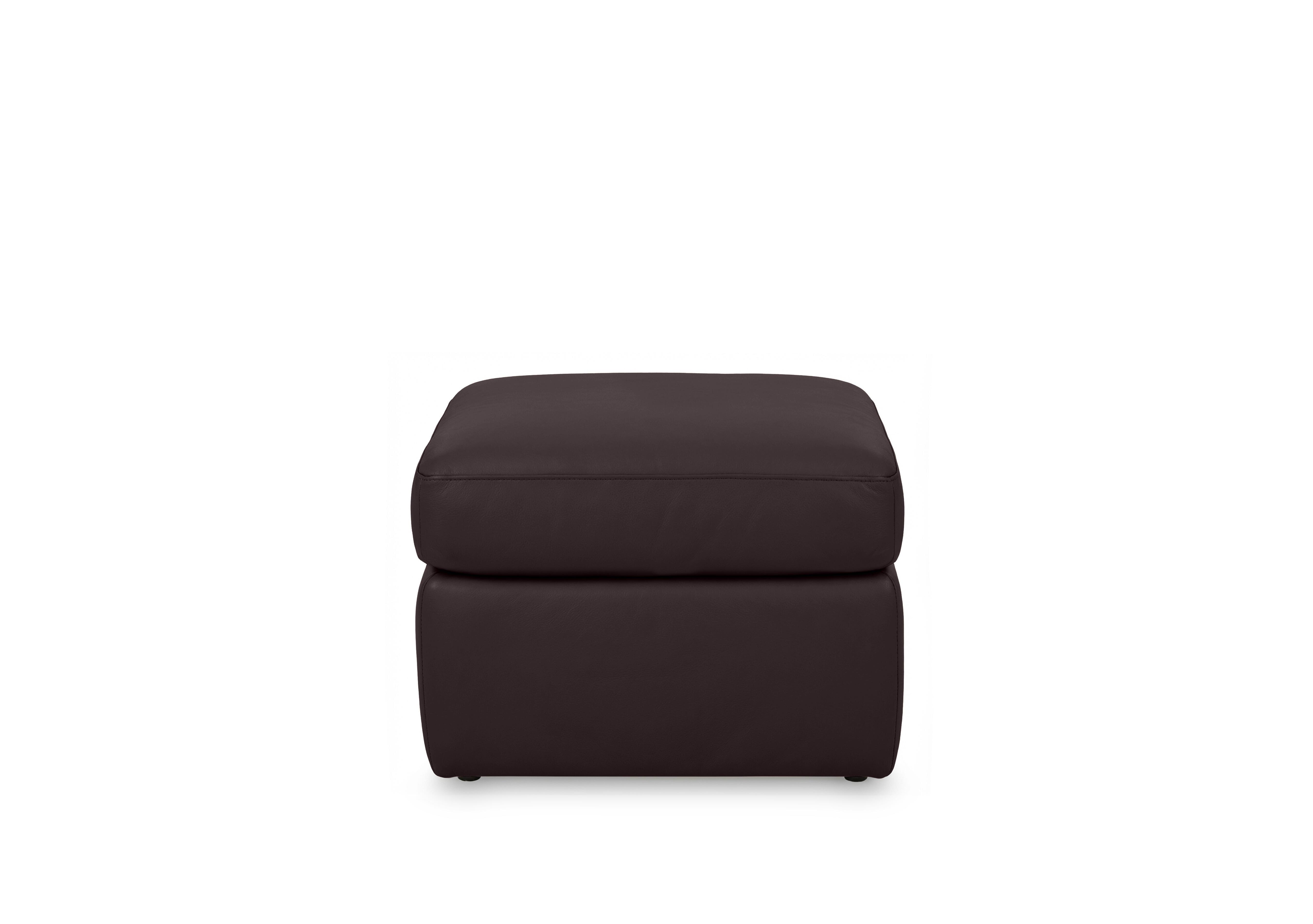 Cinemax Leather Storage Footstool in Espresso Lx-6413 on Furniture Village