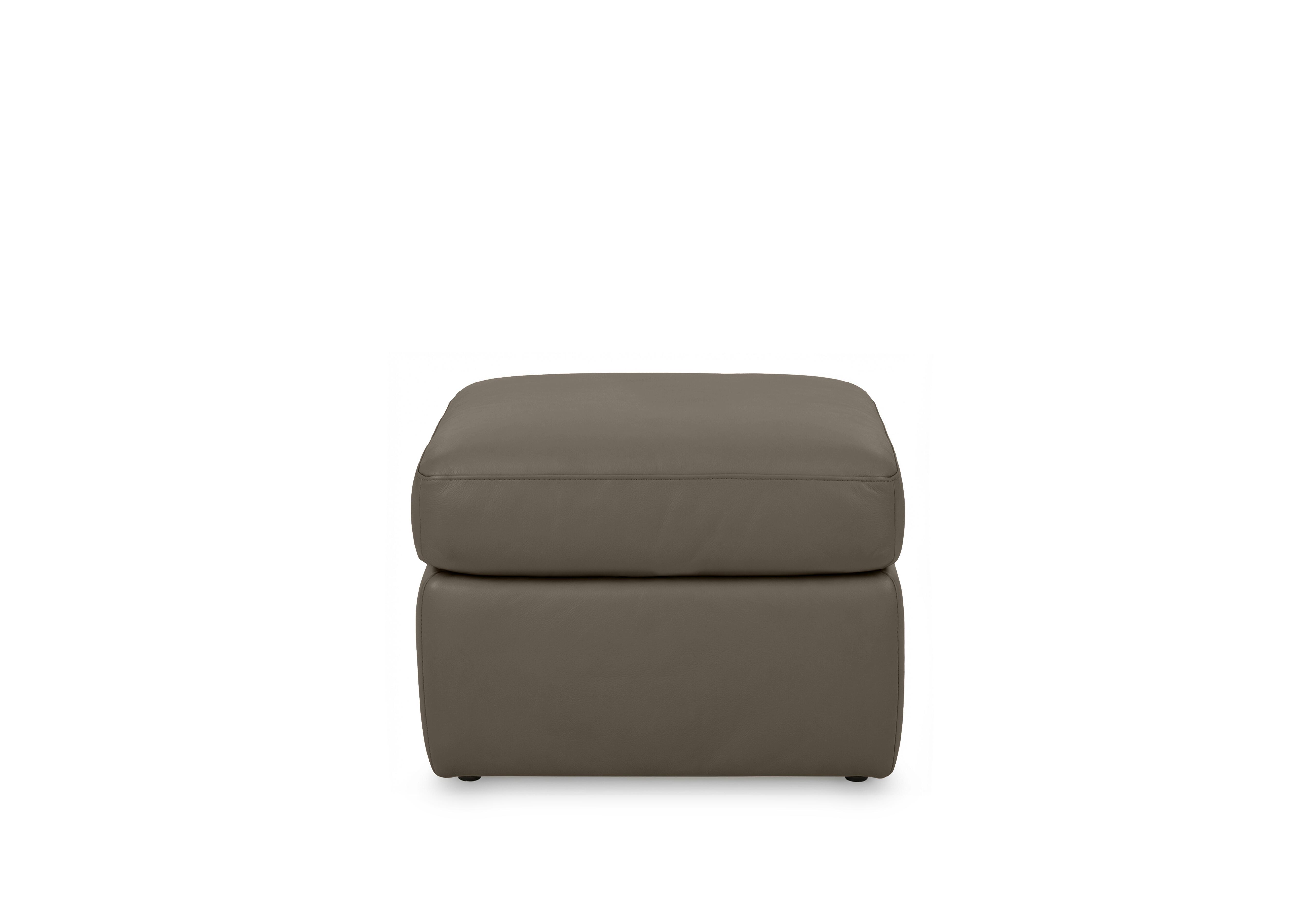 Cinemax Leather Storage Footstool in Natural Olive La-4829 on Furniture Village