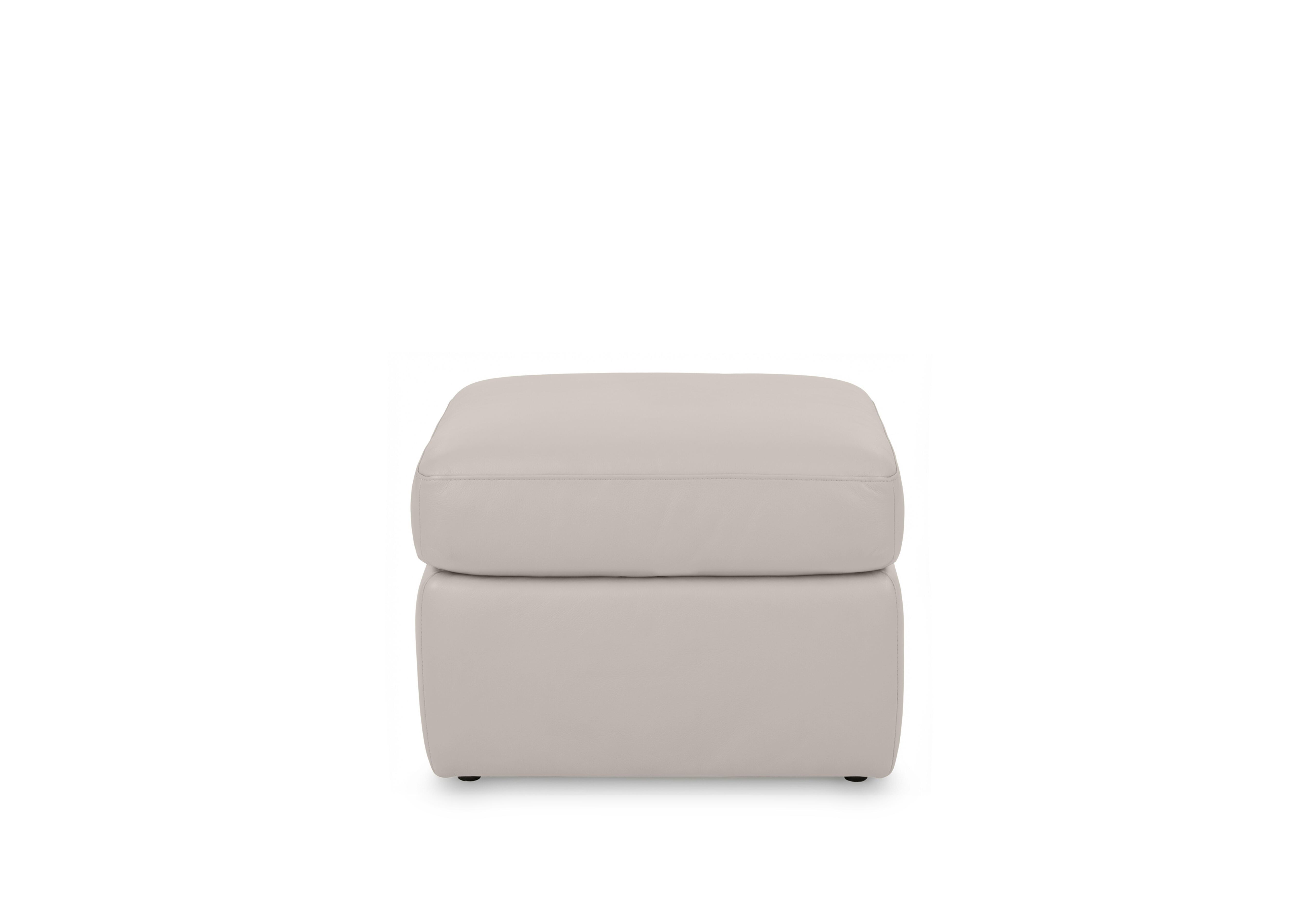 Cinemax Leather Storage Footstool in Sand Le-9303 on Furniture Village