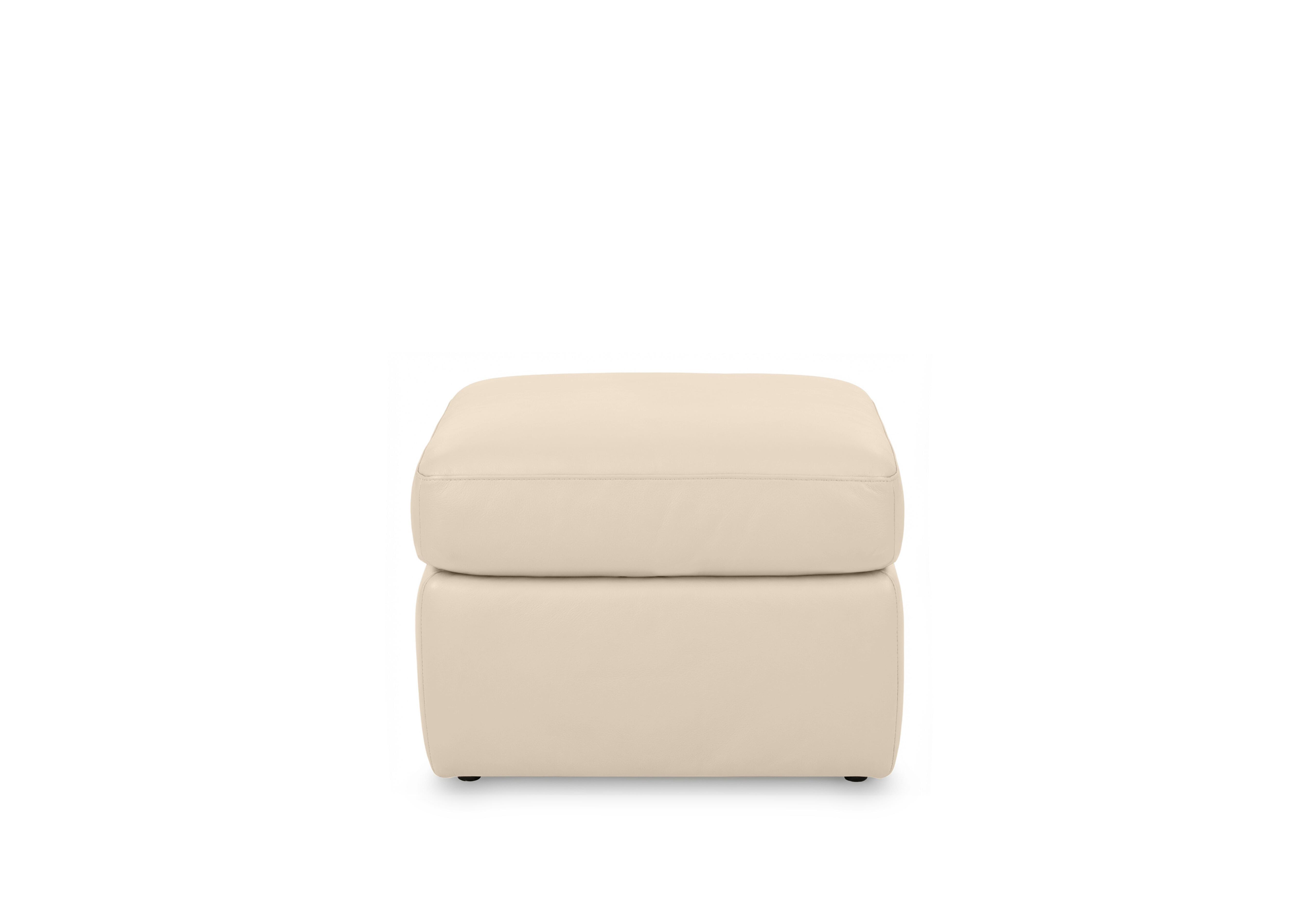 Cinemax Leather Storage Footstool in Stone Lx-6407 on Furniture Village