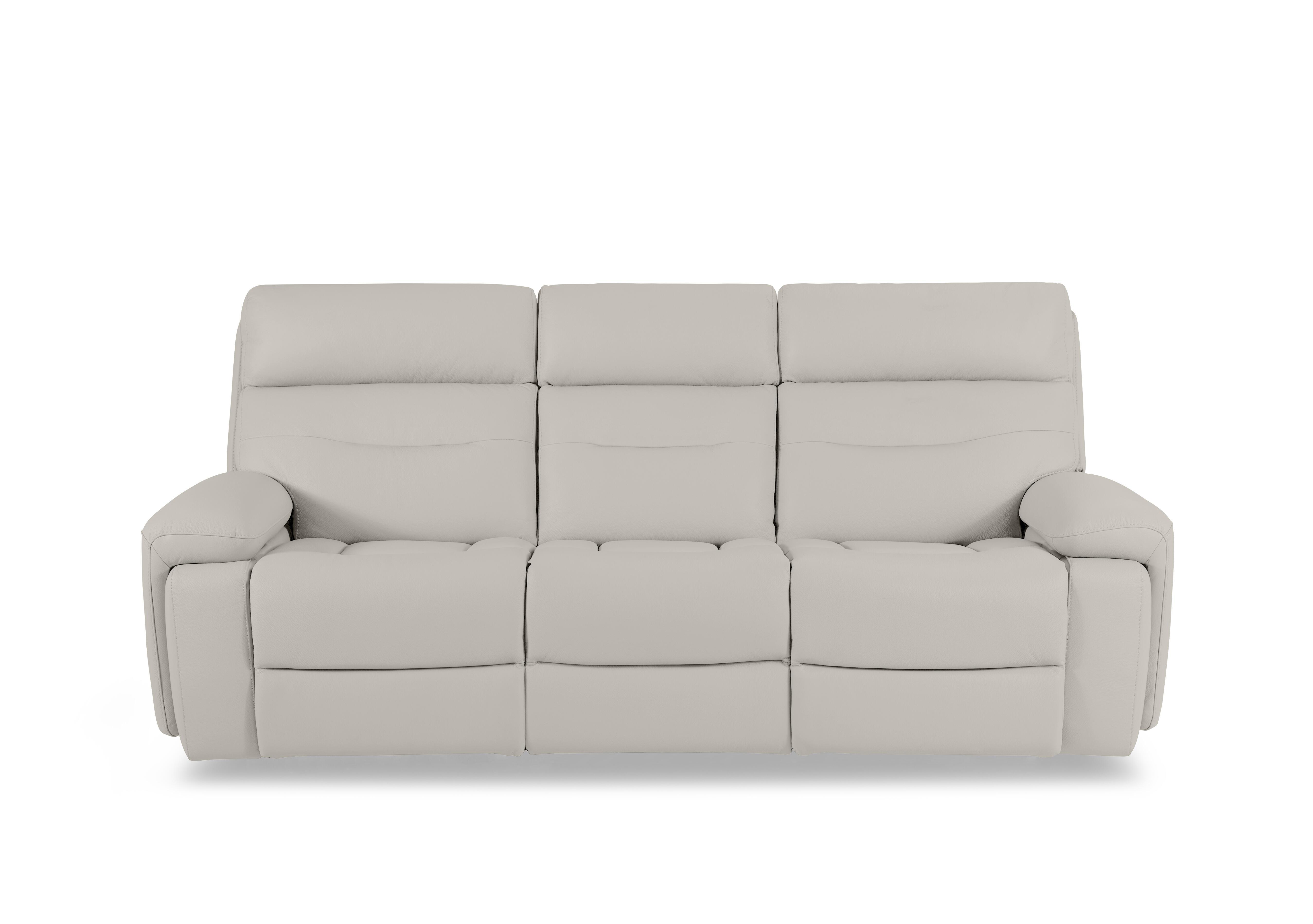 Cinemax Leather 3 Seater 3 Cushion Sofa in Sand Le-9303 on Furniture Village