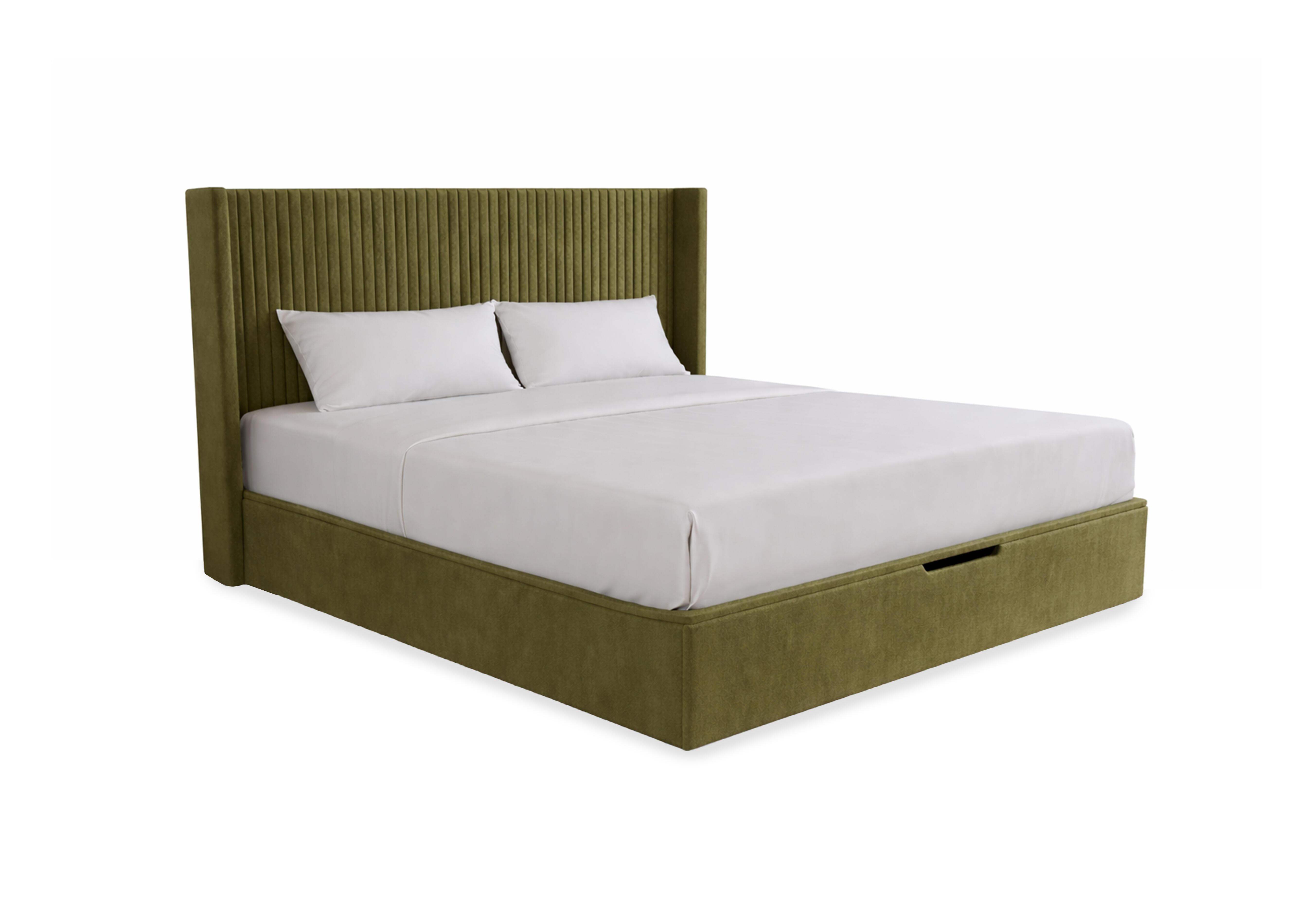 Ripley End Lift Ottoman Bed Frame in Olive on Furniture Village