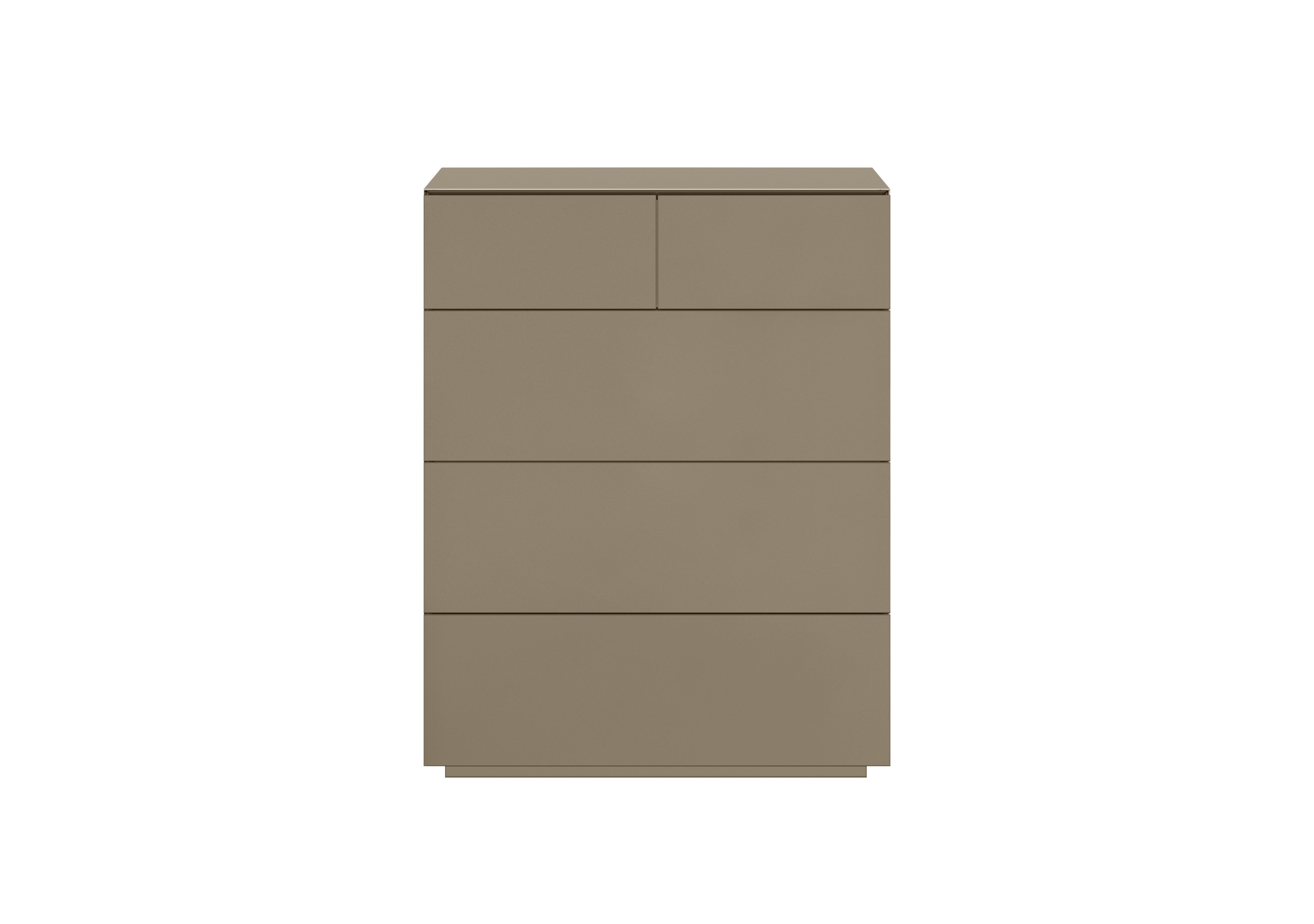 Andor 3+2 Drawer Chest in Champagne on Furniture Village