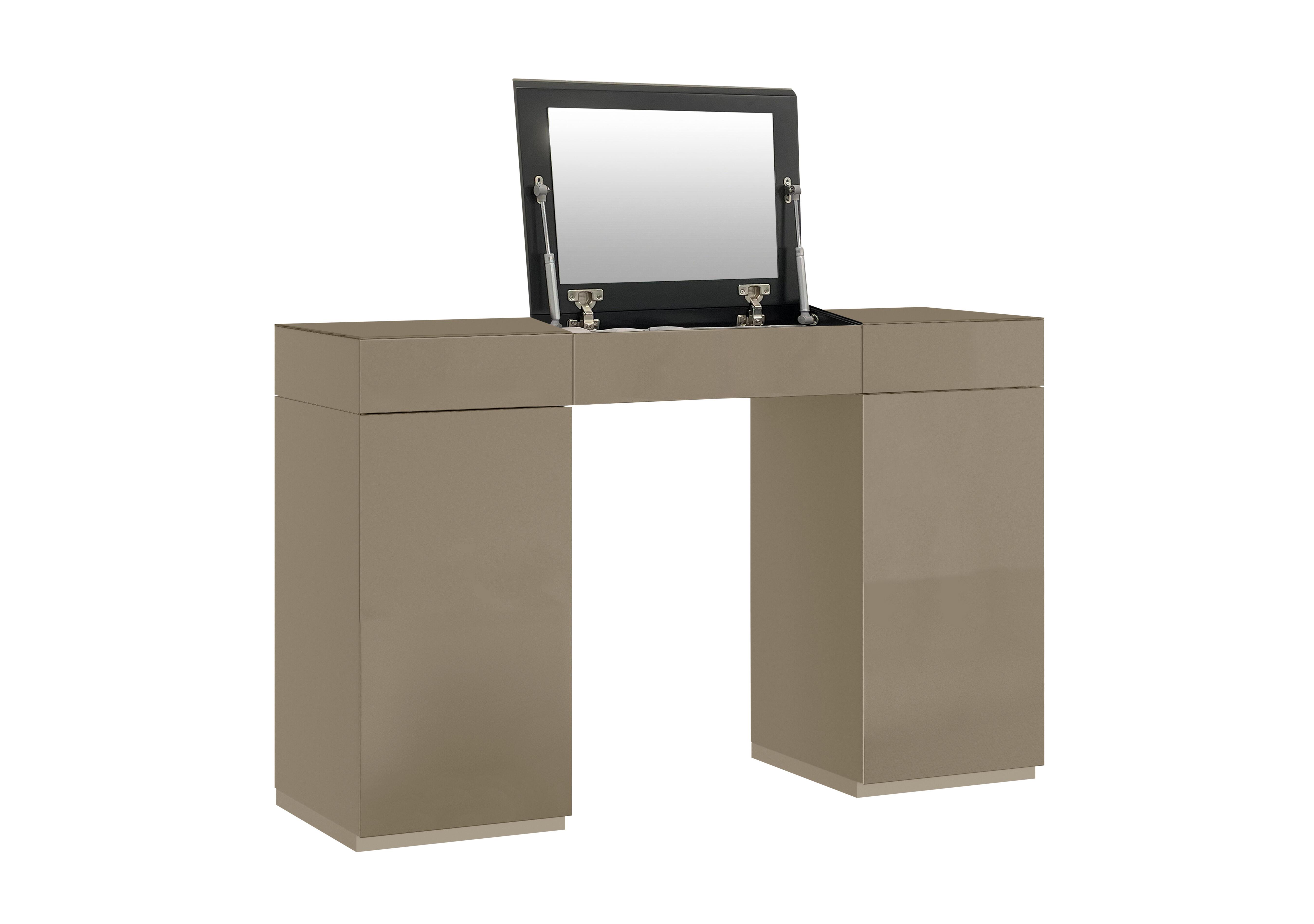 Andor Dressing Table with Mirror in Champagne on Furniture Village