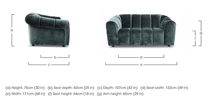 Rhianna 2 Seater Fabric Sofa in  on Furniture Village