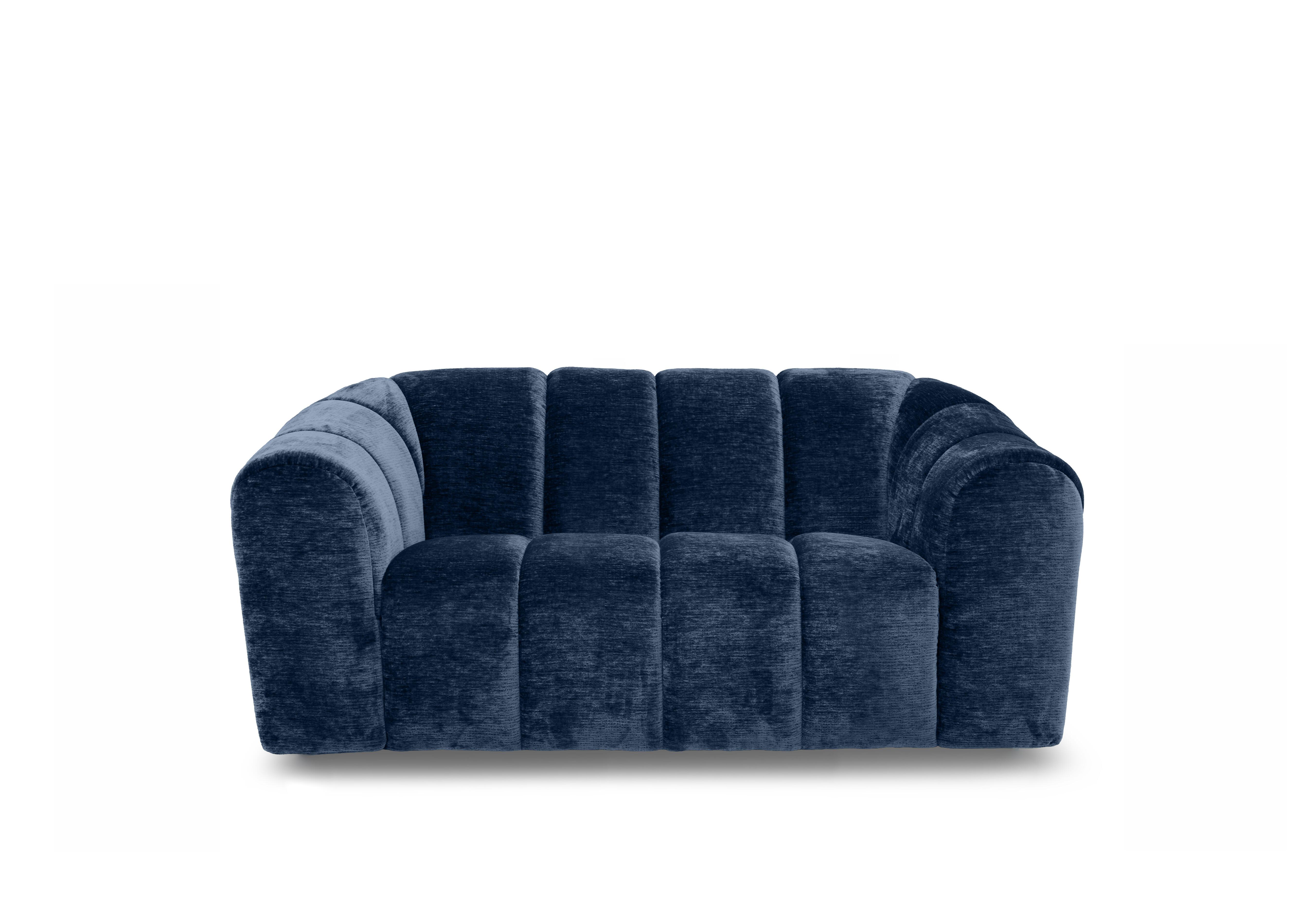 Rhianna 2 Seater Fabric Sofa in Aston Navy 47521 on Furniture Village