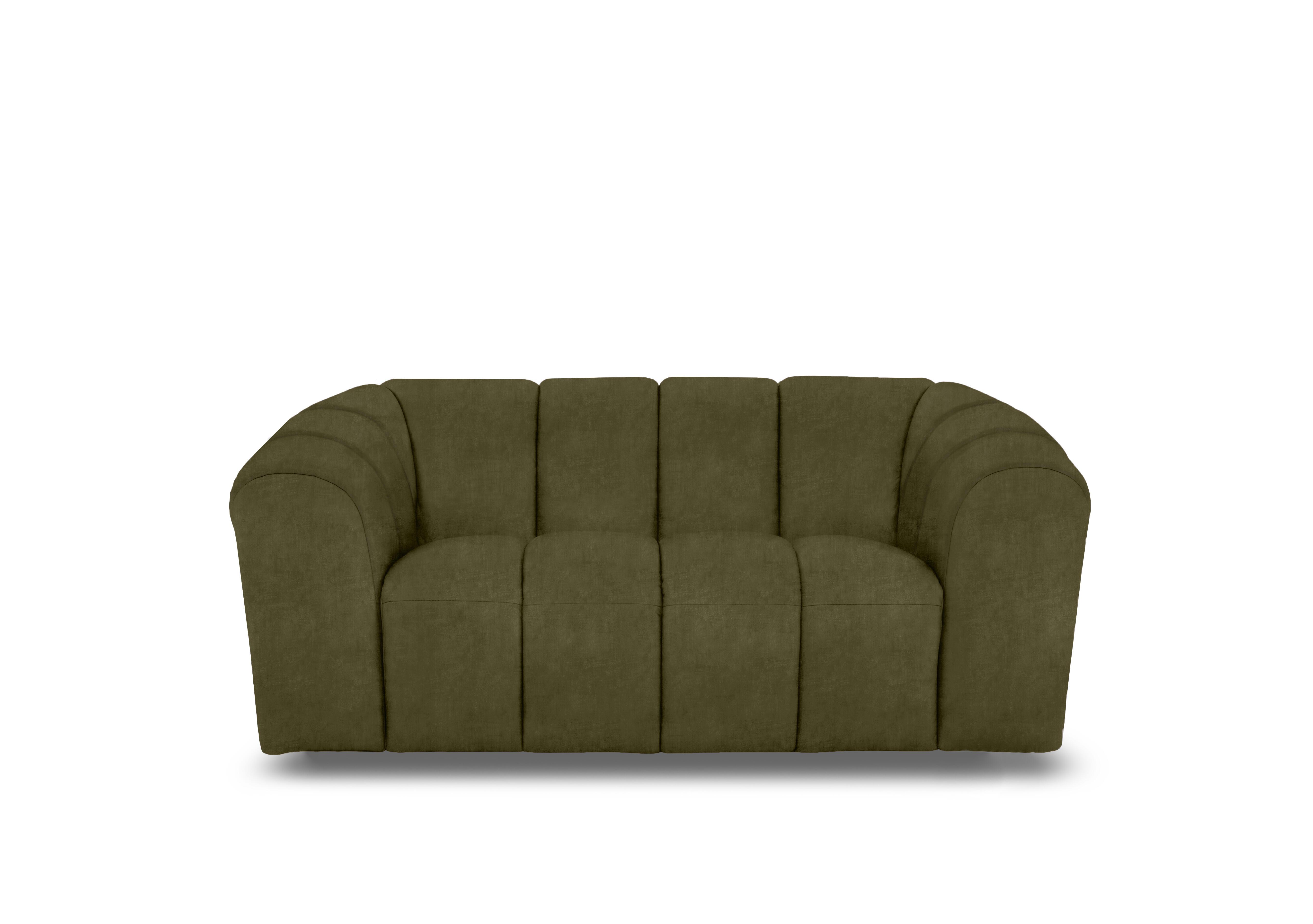 Rhianna 2 Seater Fabric Sofa in Manhattan Olive Green 58006 on Furniture Village