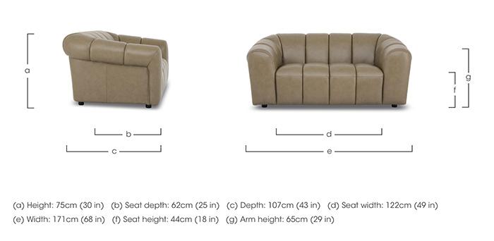 Rhianna 2 Seater Leather Sofa in  on Furniture Village