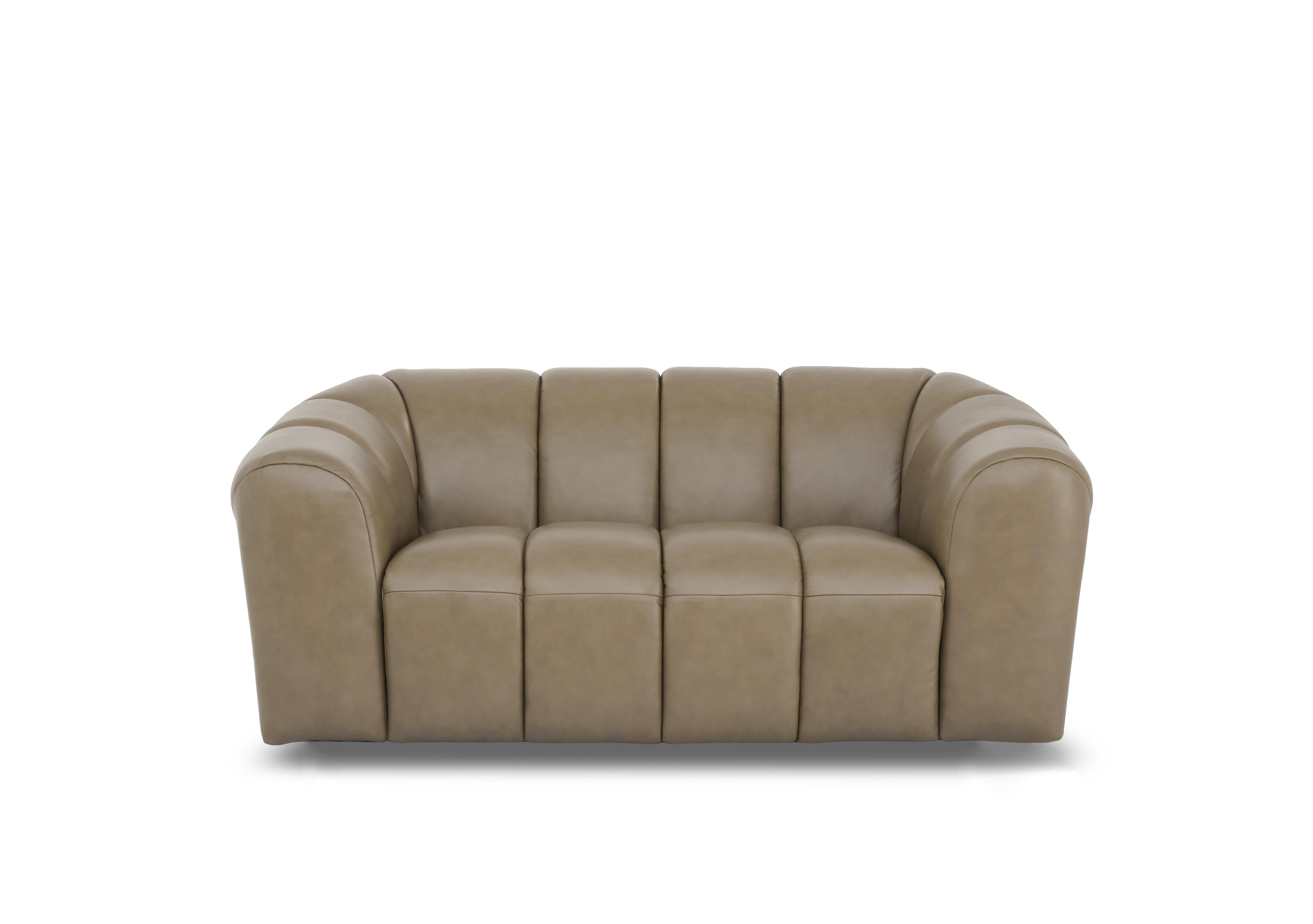 Rhianna 2 Seater Leather Sofa in Montana Barley Cat-60/06 on Furniture Village