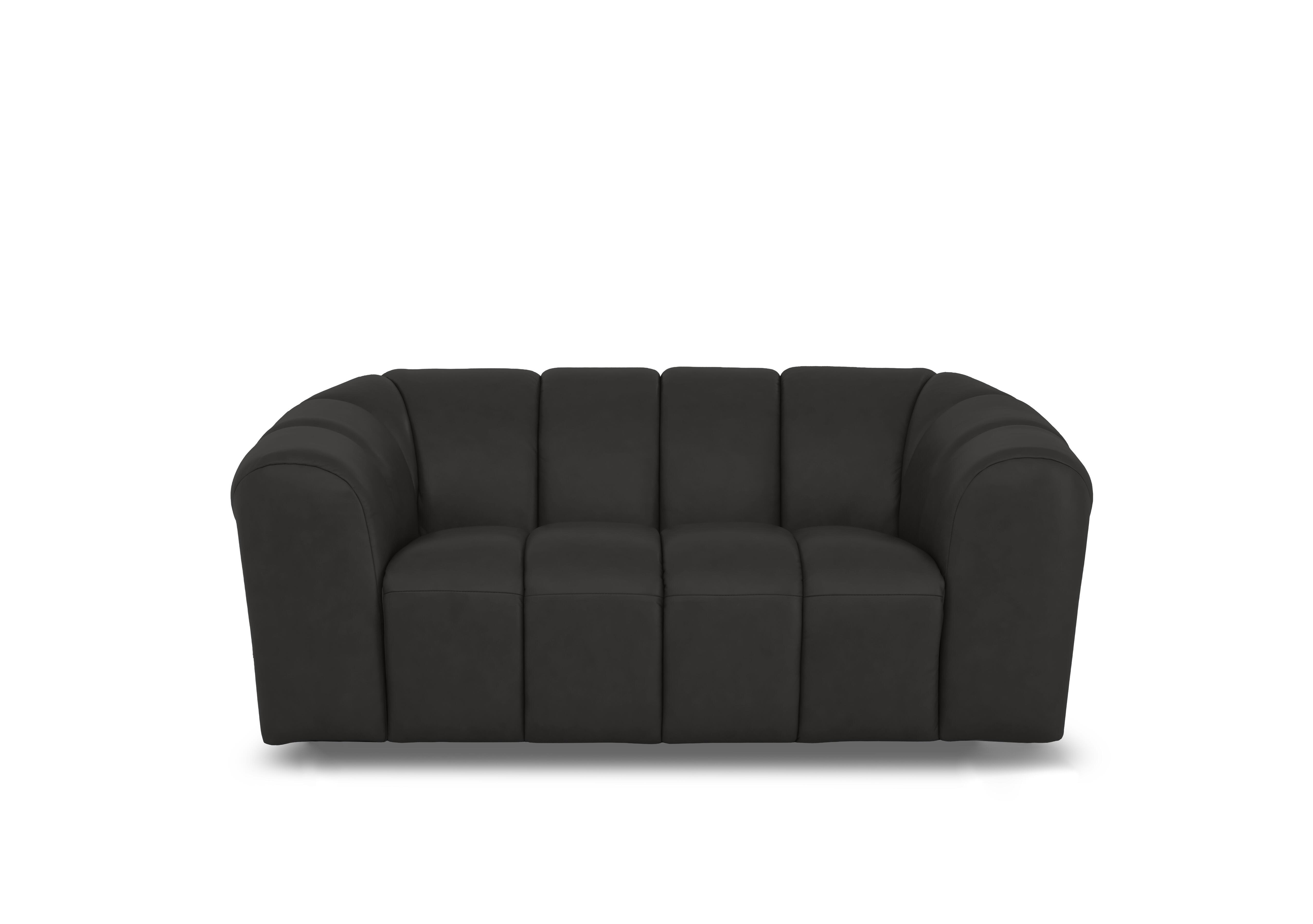 Rhianna 2 Seater Leather Sofa in Montana Charcoal Cat-60/25 on Furniture Village