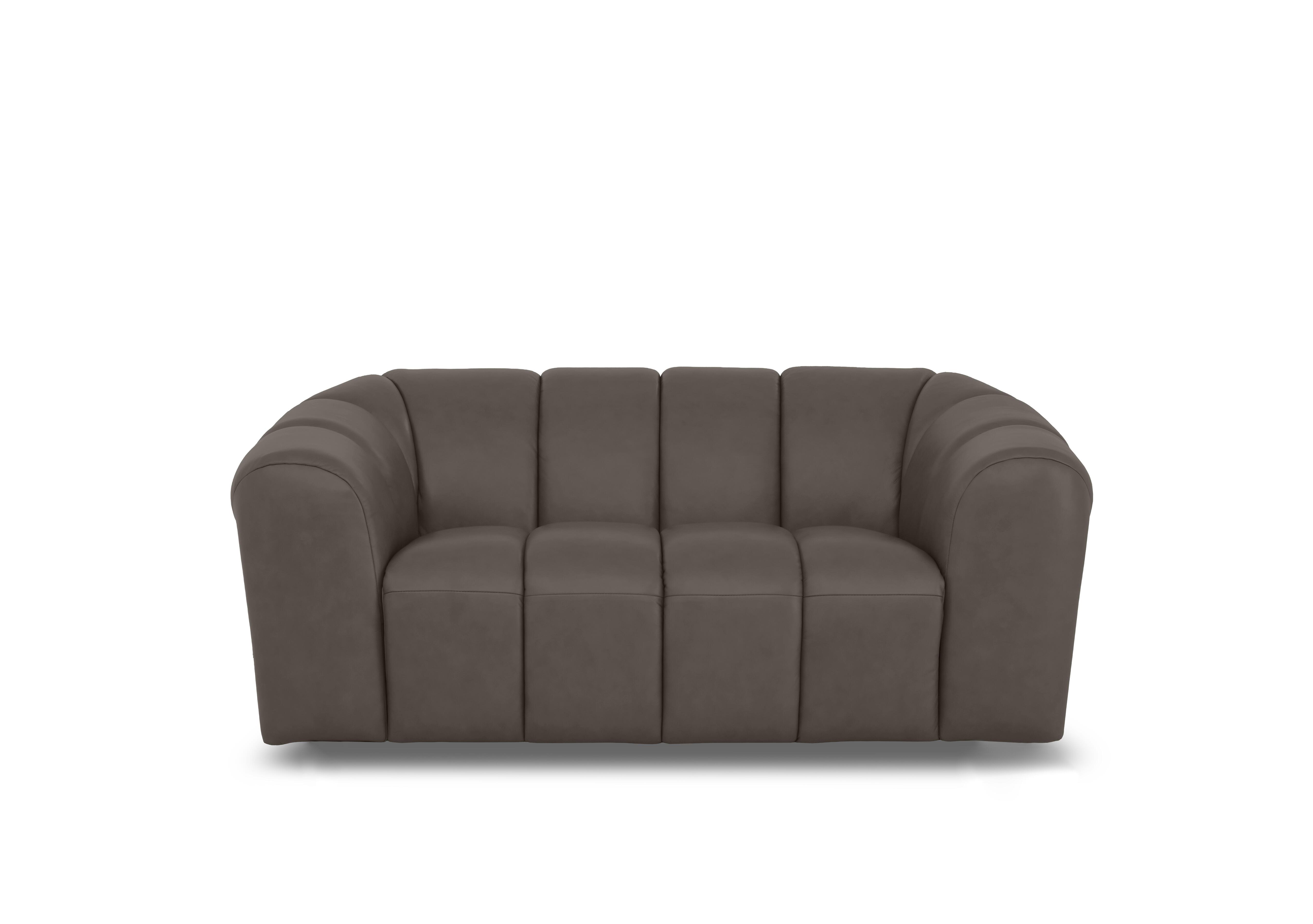 Rhianna 2 Seater Leather Sofa in Montana Storm Cat-60/21 on Furniture Village