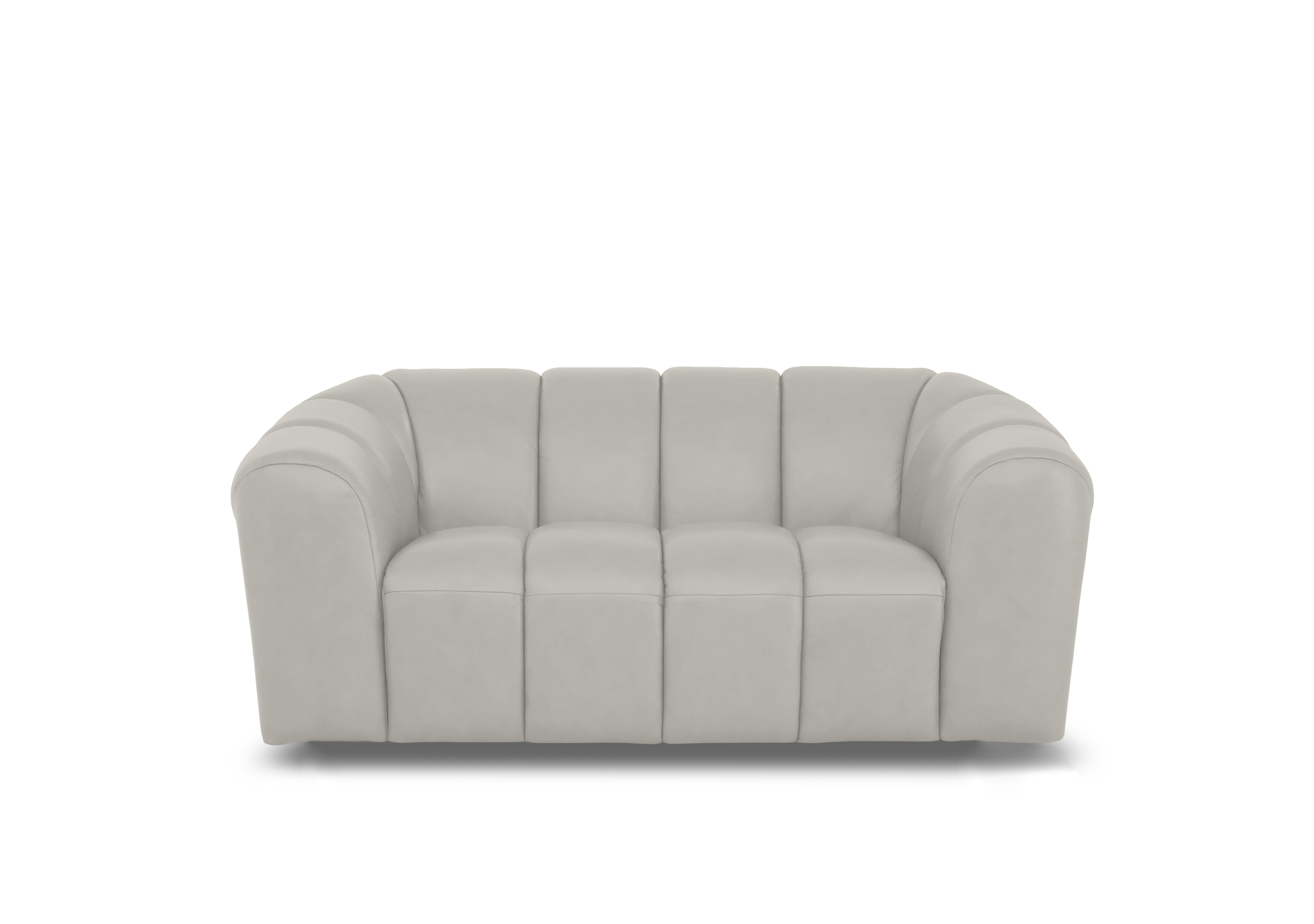 Rhianna 2 Seater Leather Sofa in Oslo Lead Grey Cat-40/31 on Furniture Village