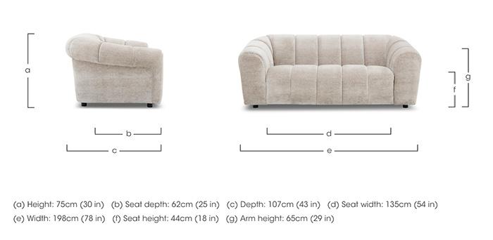 Rhianna Large 2 Seater Fabric Sofa in  on Furniture Village