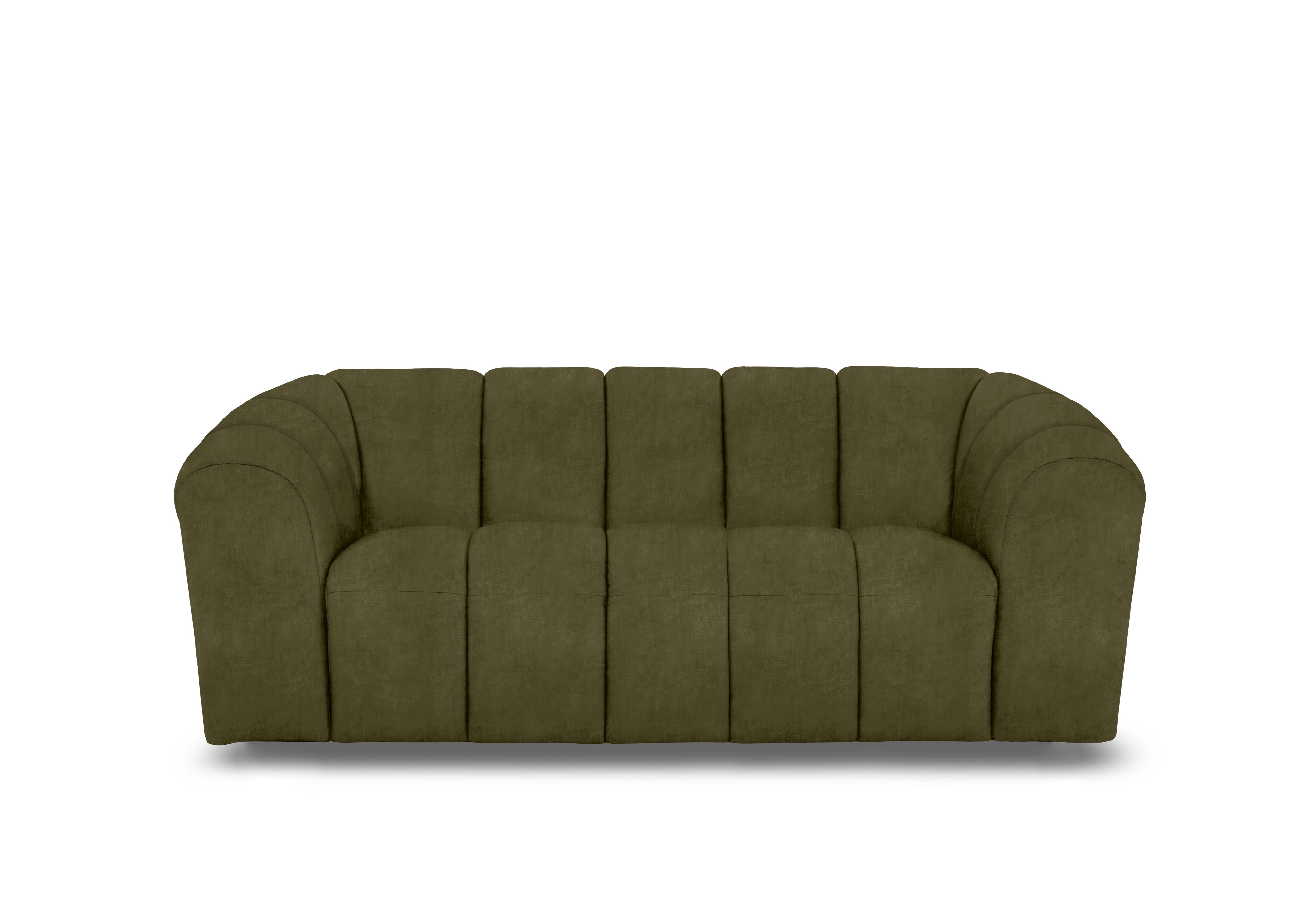 Rhianna Large 2 Seater Fabric Sofa in Manhattan Olive Green 58006 on Furniture Village
