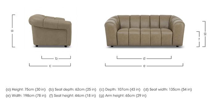 Rhianna Large 2 Seater Leather Sofa in  on Furniture Village