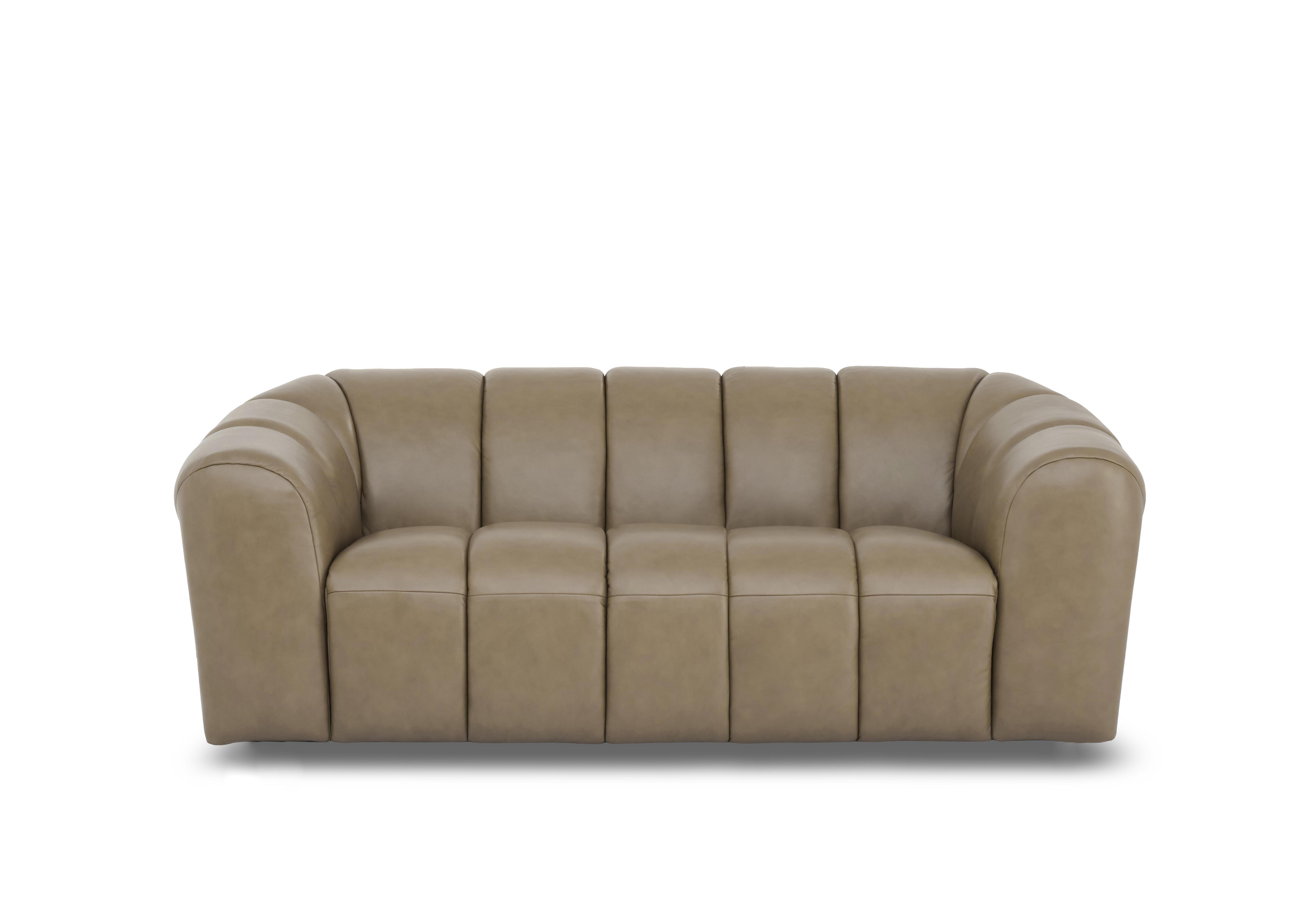 Rhianna Large 2 Seater Leather Sofa in Montana Barley Cat-60/06 on Furniture Village