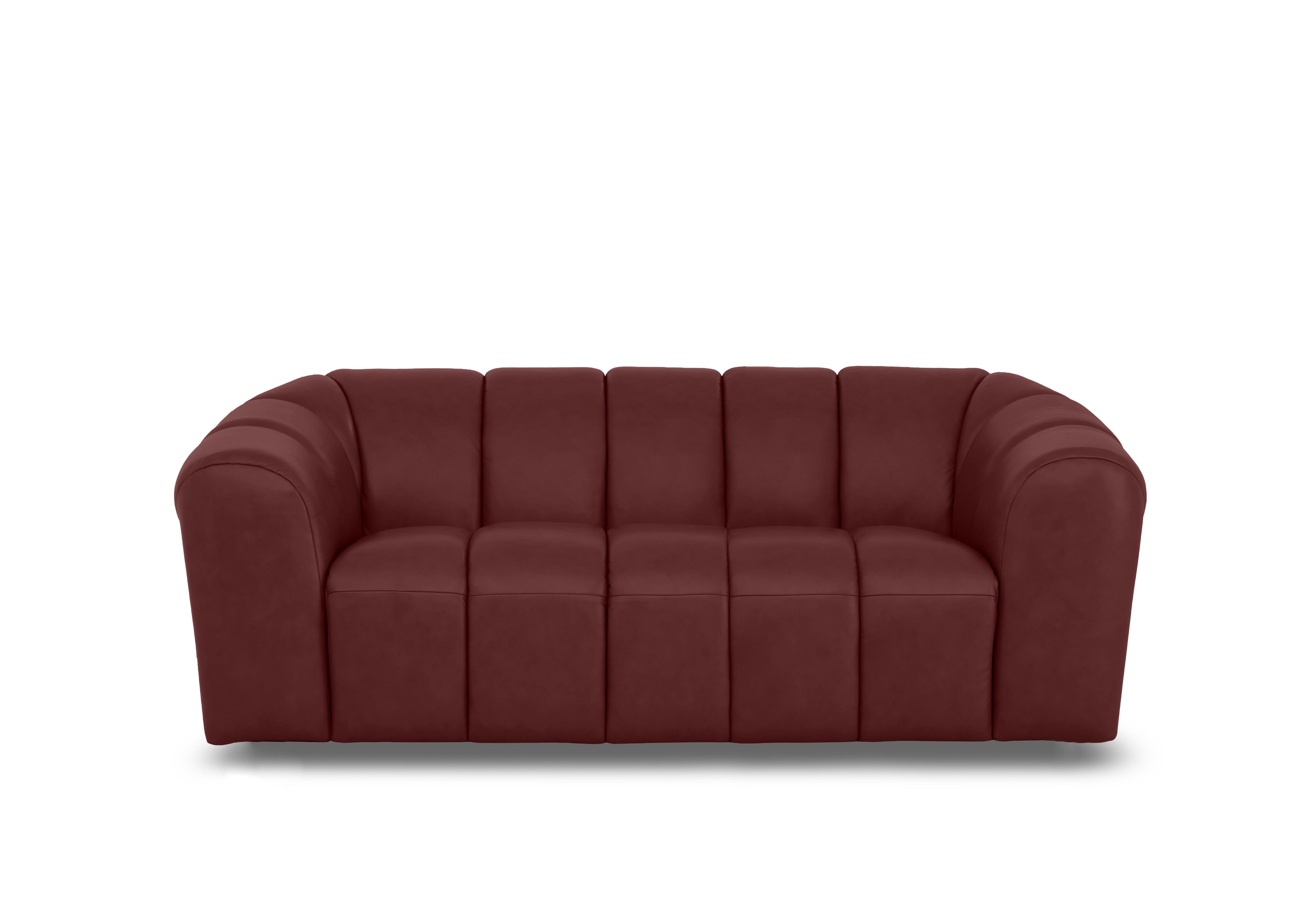 Rhianna Large 2 Seater Leather Sofa in Montana Ruby Cat-60/15 on Furniture Village