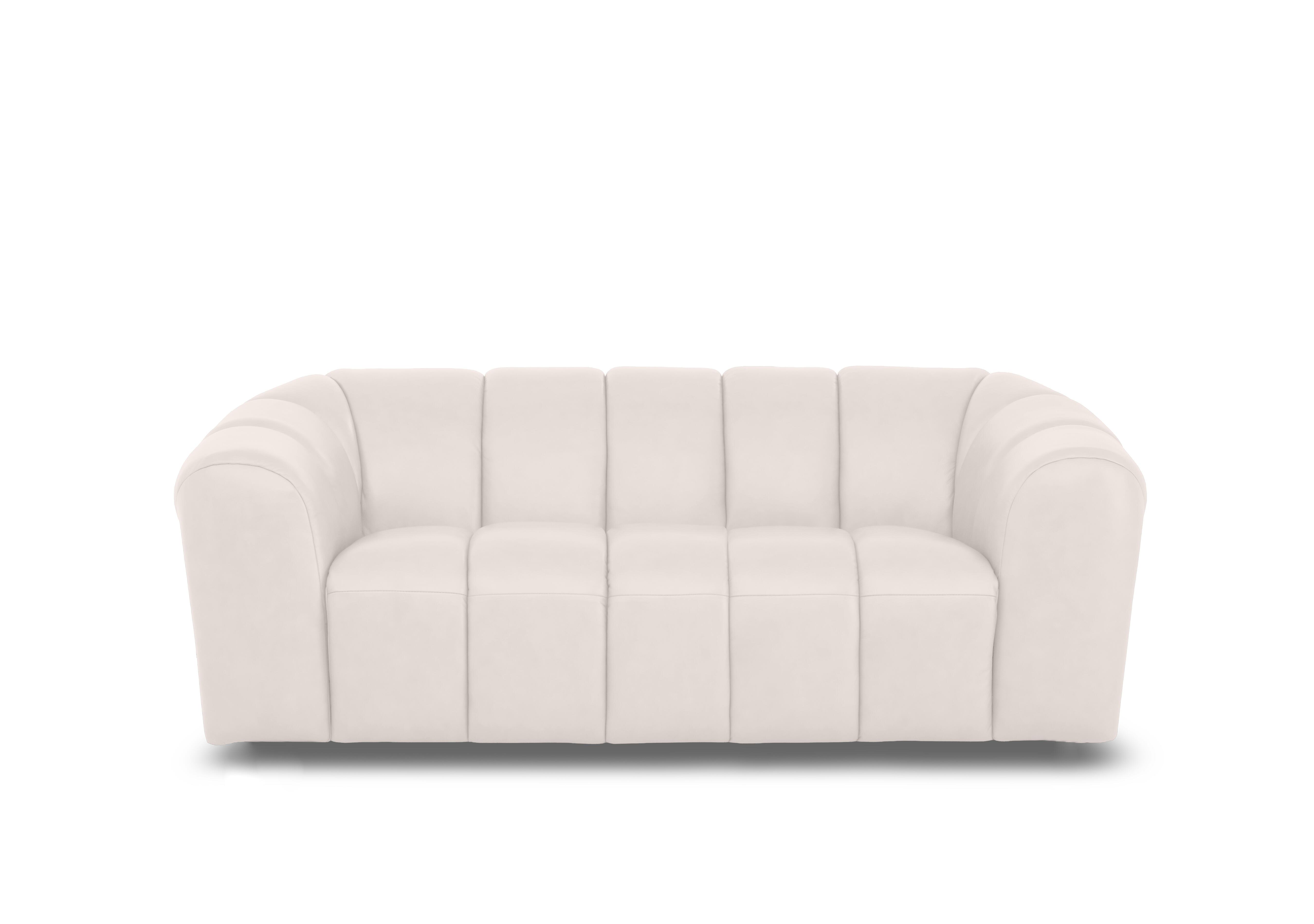 Rhianna Large 2 Seater Leather Sofa in Oslo Cotton Cat-40/13 on Furniture Village