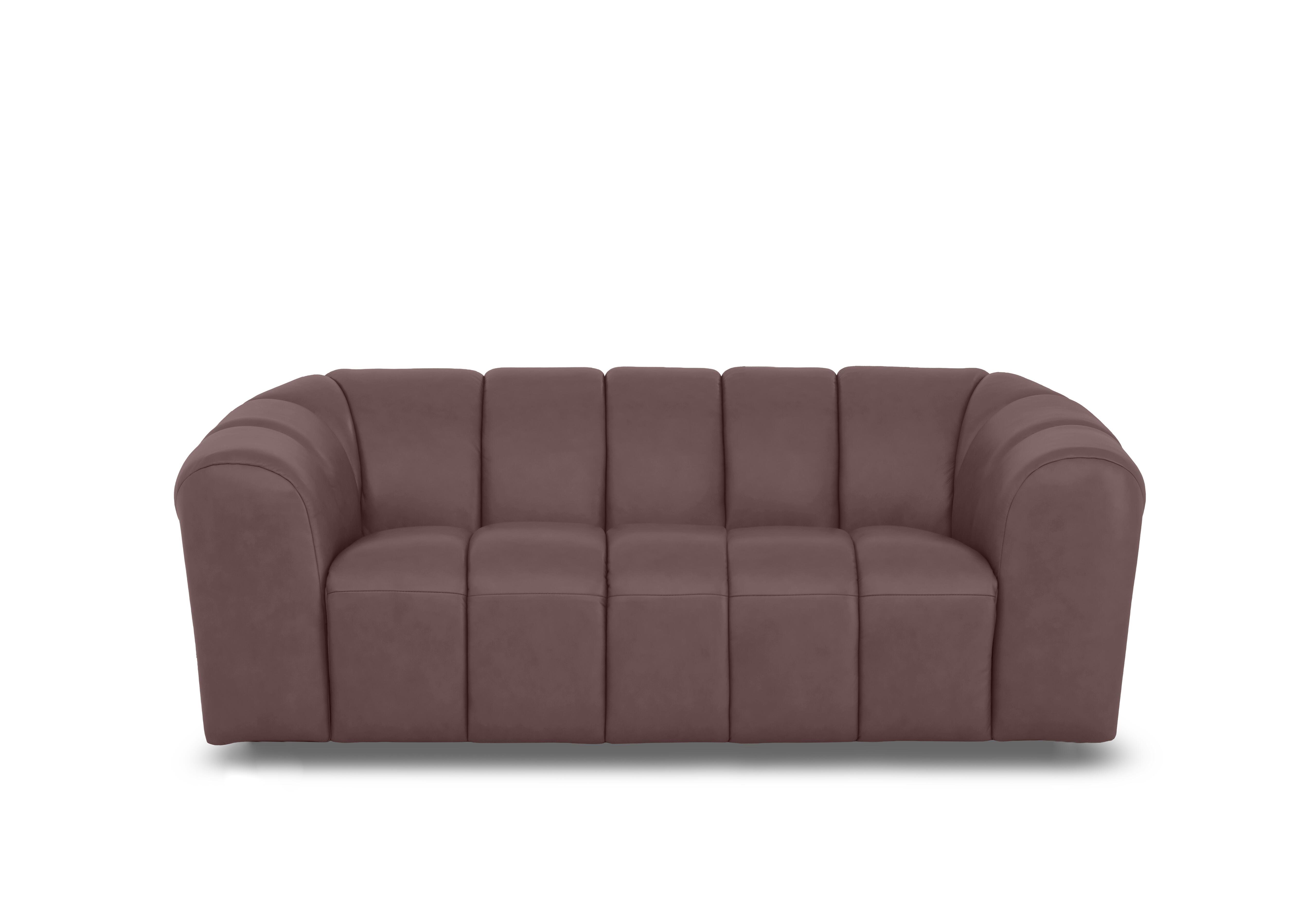 Rhianna Large 2 Seater Leather Sofa in Oslo Mulberry Cat-40/30 on Furniture Village