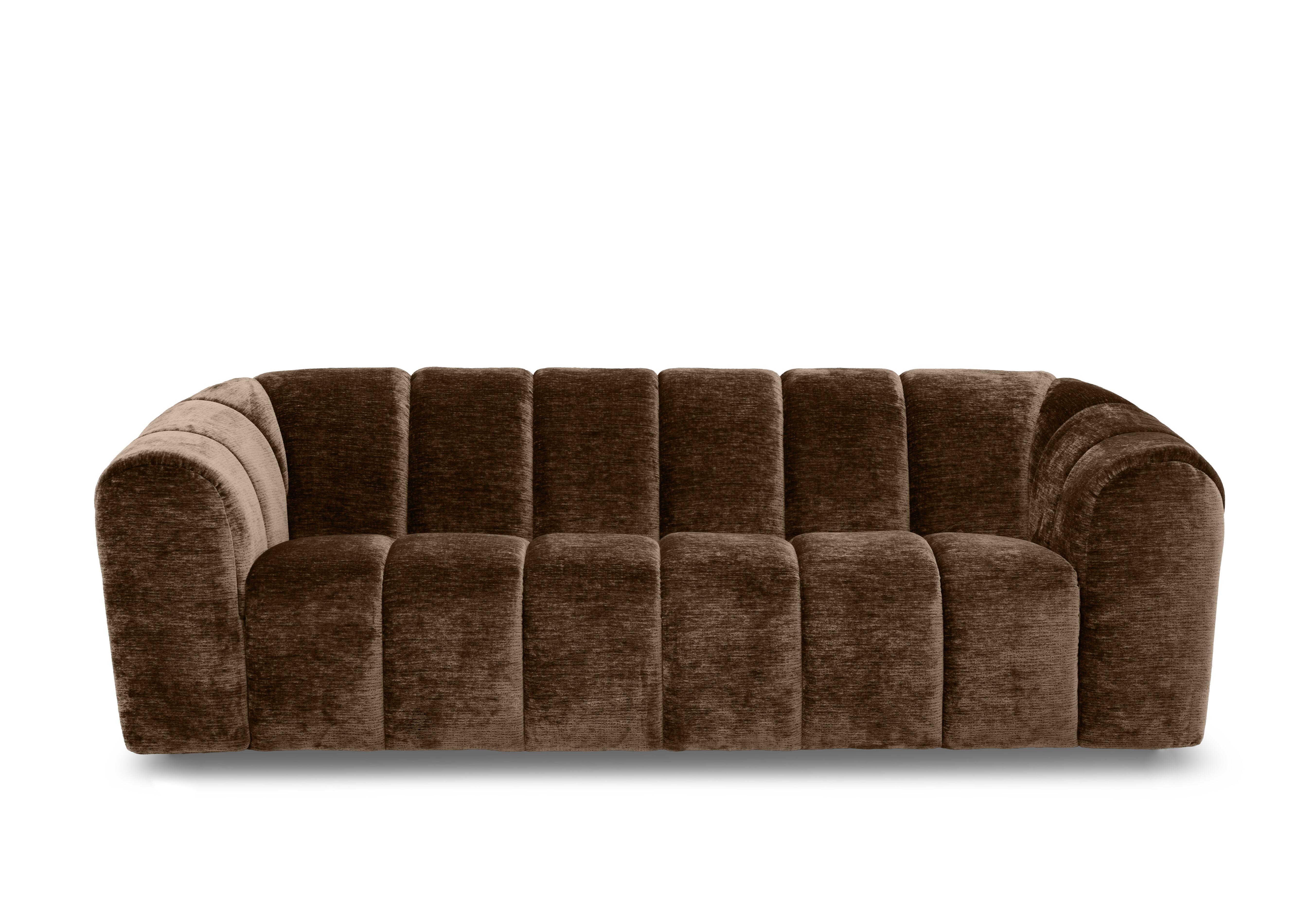 Rhianna 3 Seater Fabric Sofa in Aston Chocolate 47524 on Furniture Village
