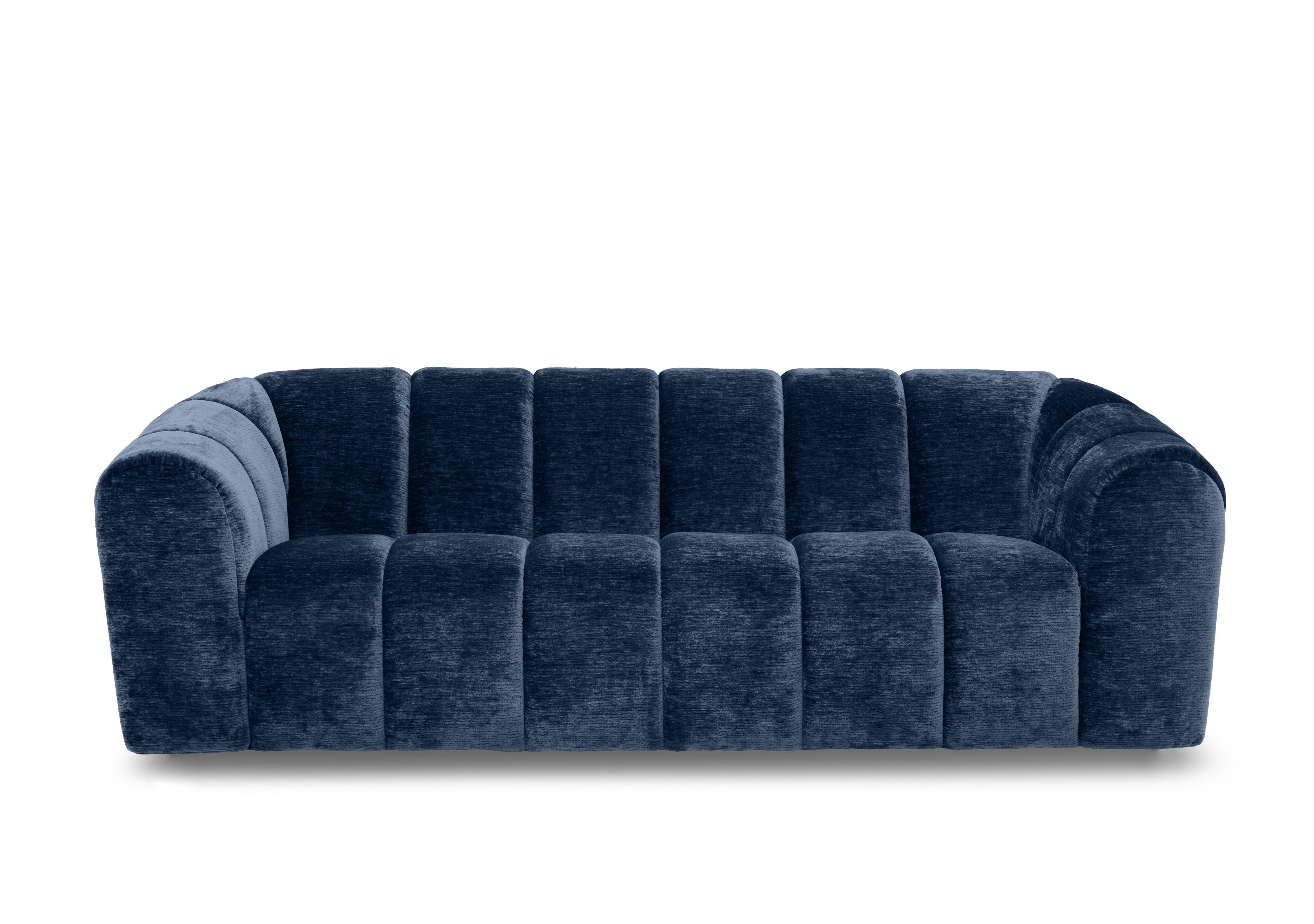 Rhianna 3 Seater Fabric Sofa in Aston Navy 47521 on Furniture Village
