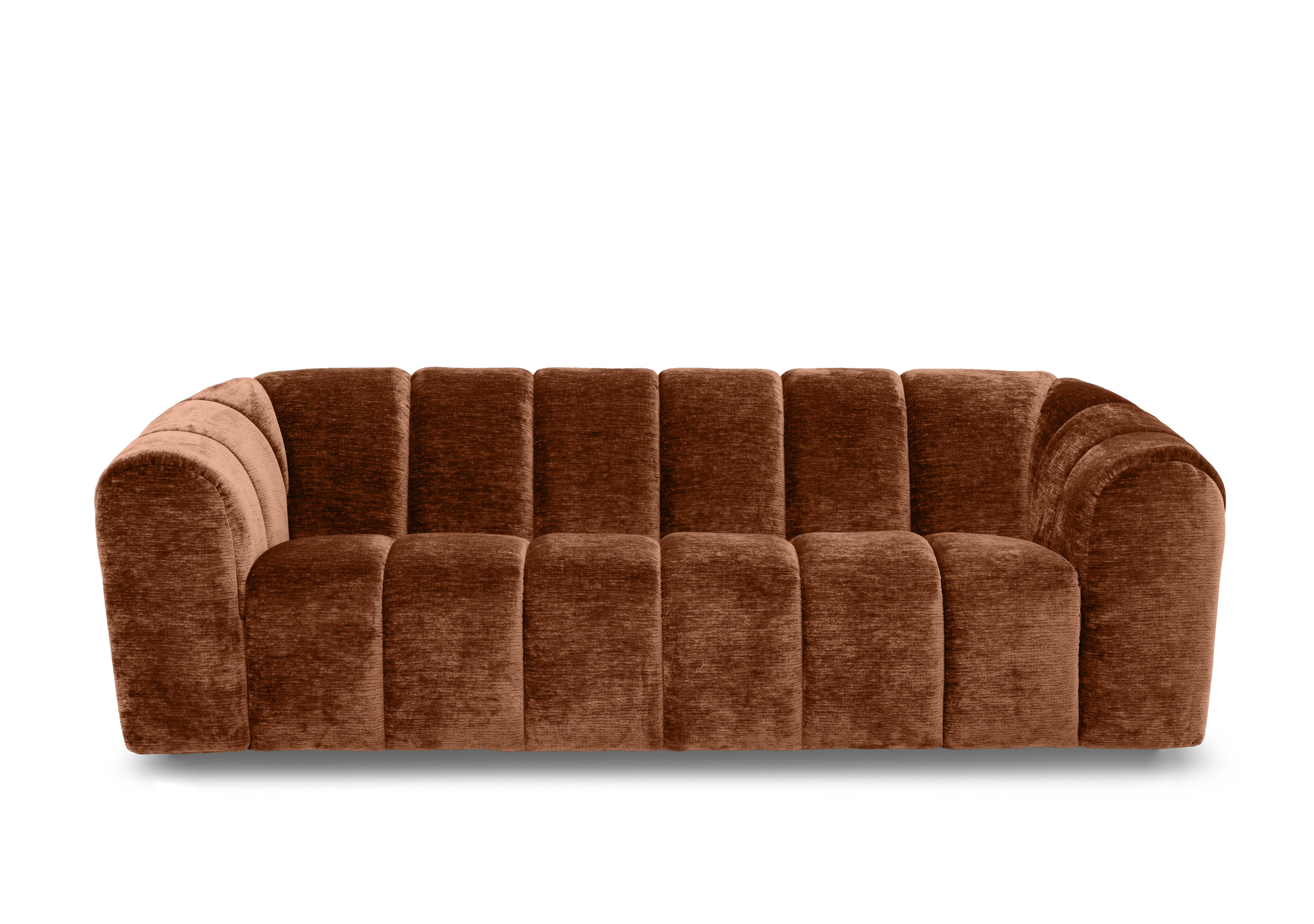 Rhianna 3 Seater Fabric Sofa in Aston Rust 47523 on Furniture Village