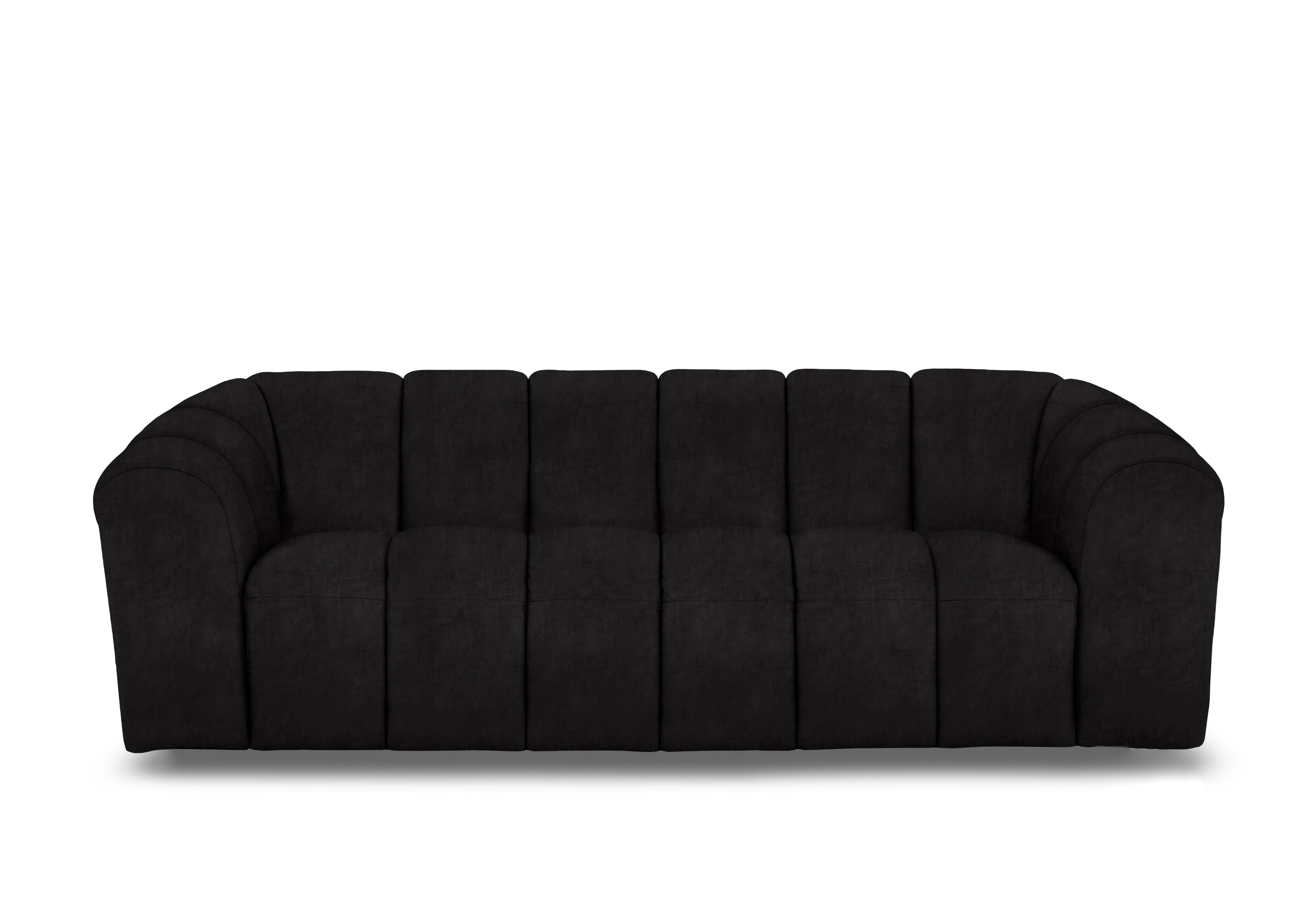 Rhianna 3 Seater Fabric Sofa in Manhattan Mushroom 58007 on Furniture Village