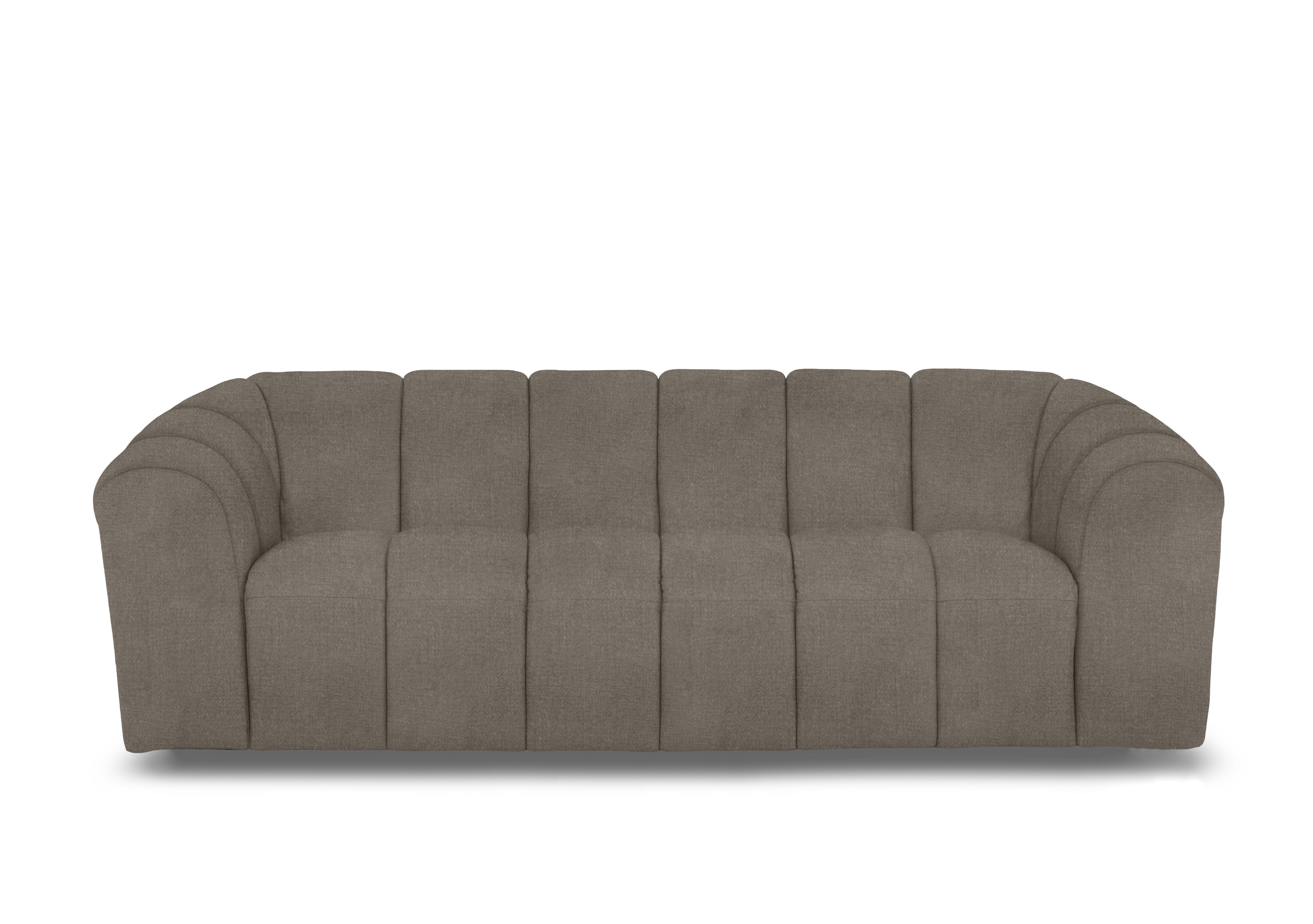 Rhianna 3 Seater Fabric Sofa in Oxford Mocha 94006 on Furniture Village
