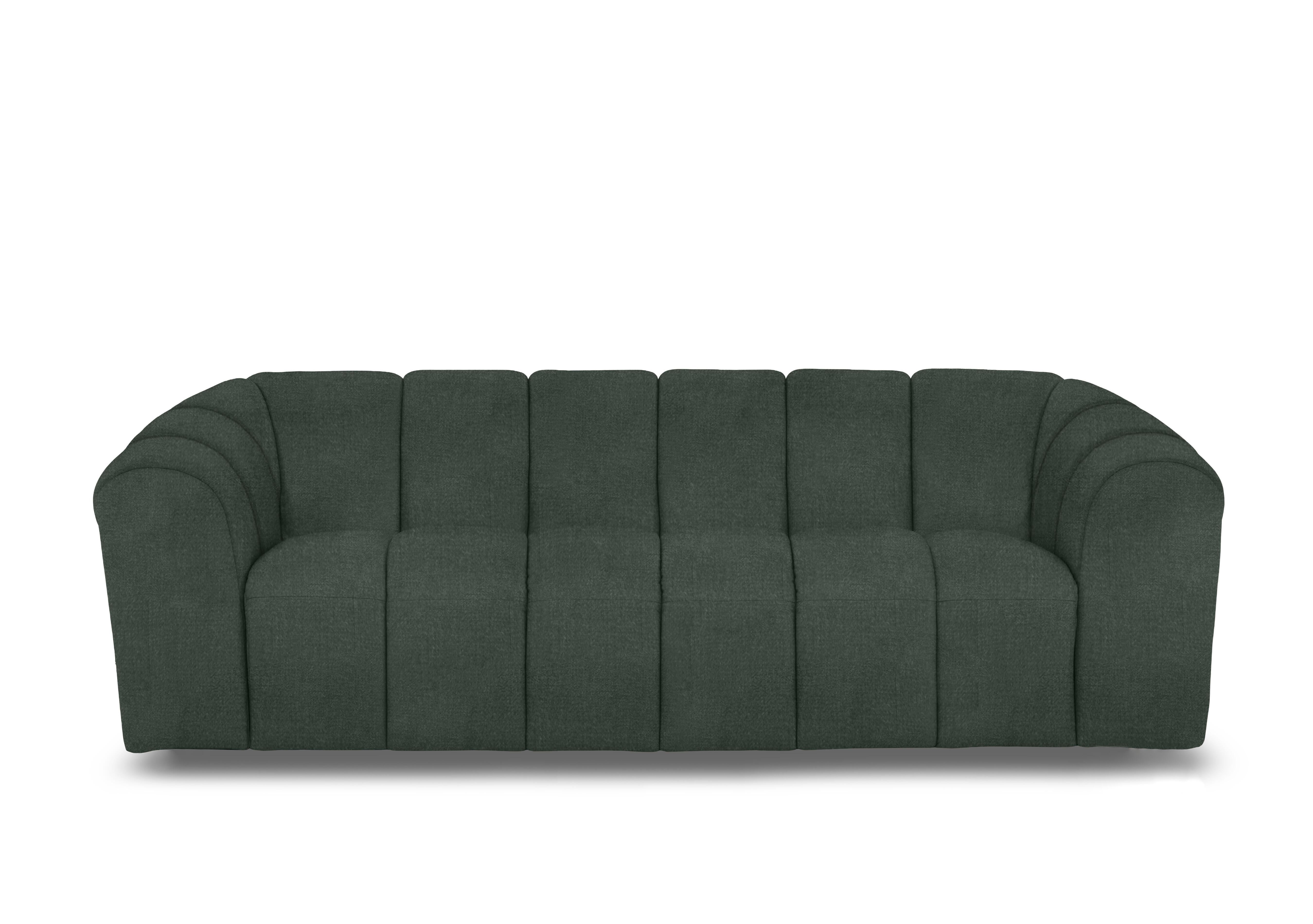 Rhianna 3 Seater Fabric Sofa in Oxford Moss Green 94019 on Furniture Village