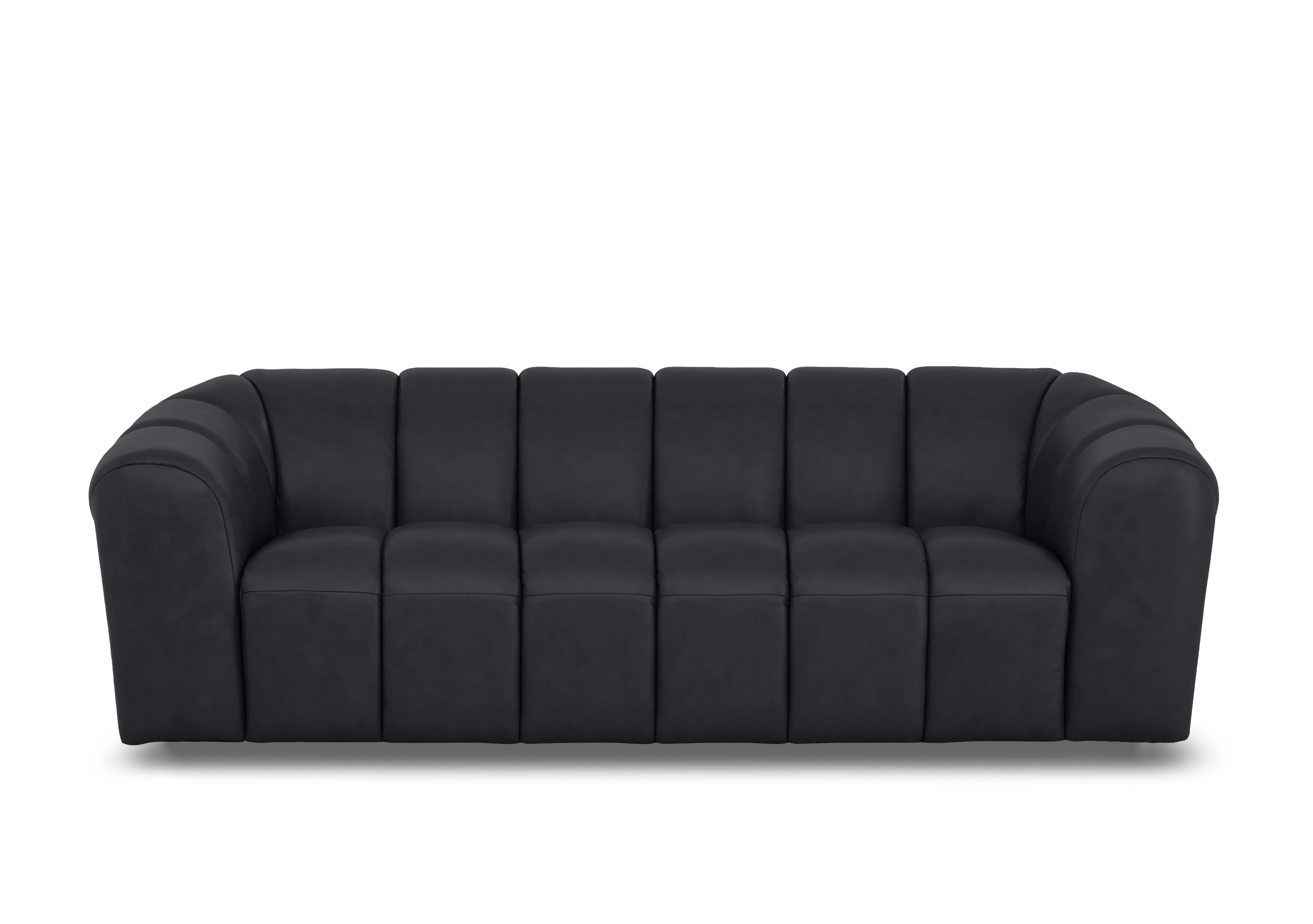Rhianna 3 Seater Leather Sofa in Montana Lavender Gry Cat-60/18 on Furniture Village