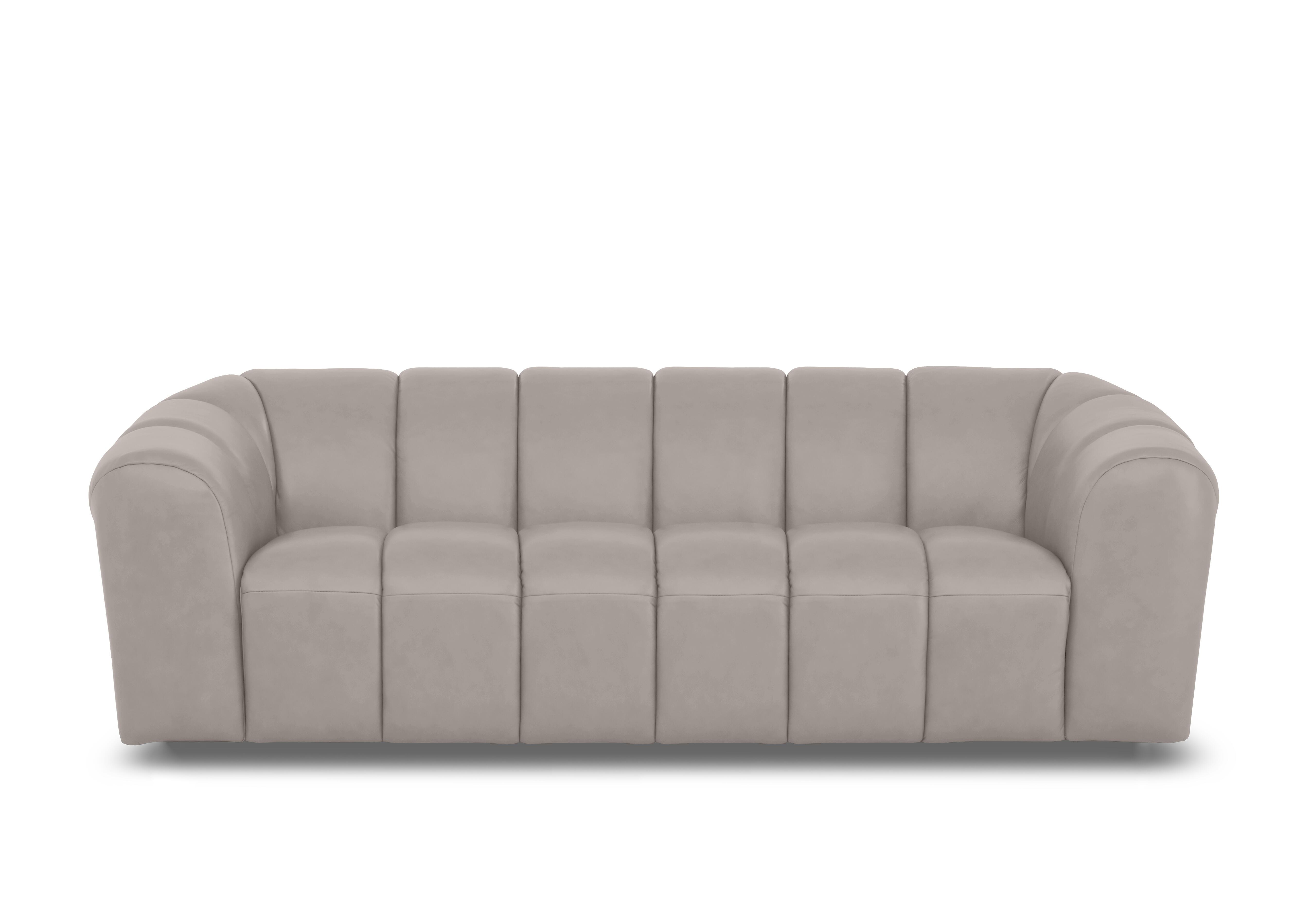 Rhianna 3 Seater Leather Sofa in Montana Lead Grey Cat-60/23 on Furniture Village
