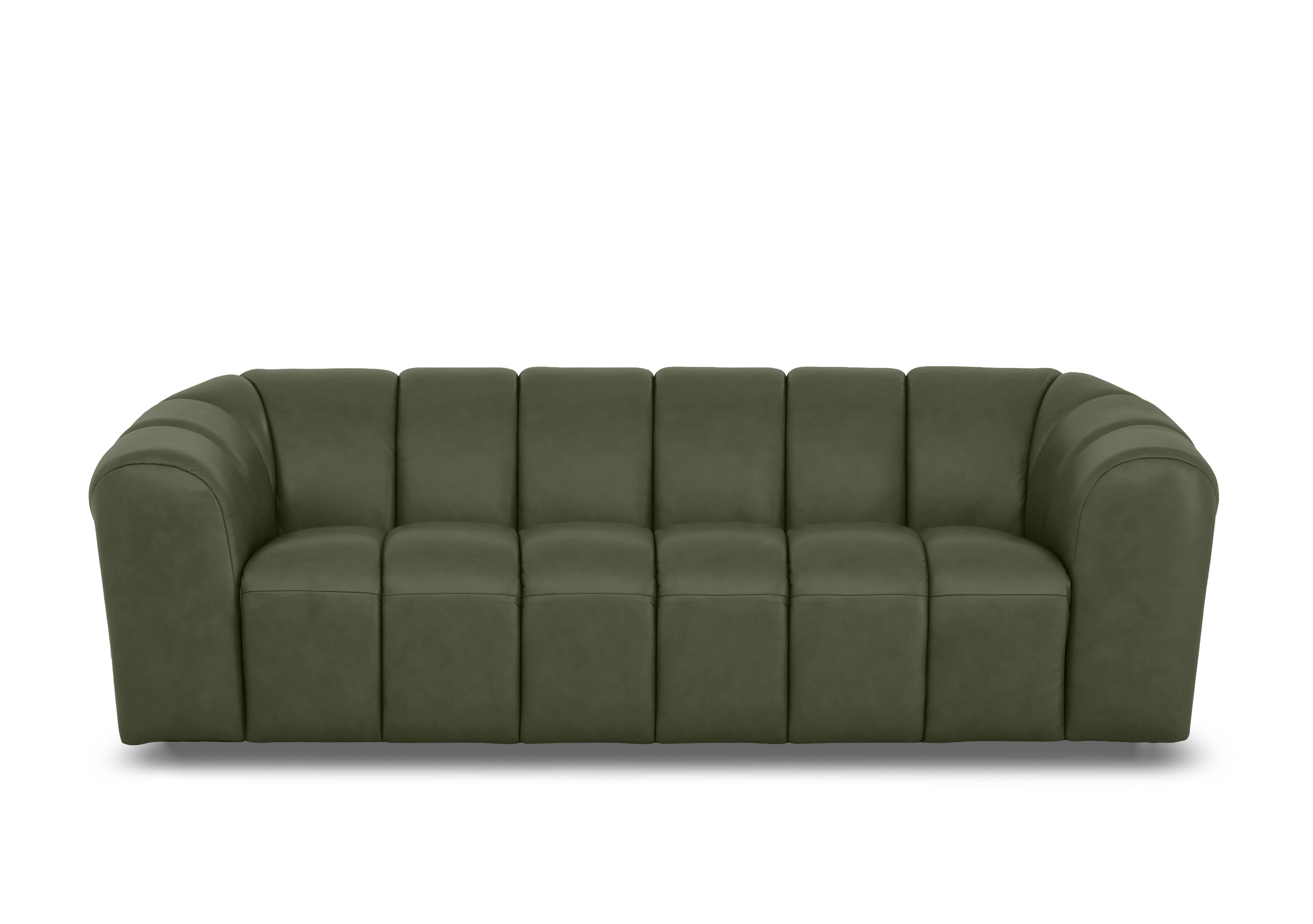 Rhianna 3 Seater Leather Sofa in Oslo Pine Cat-40/10 on Furniture Village