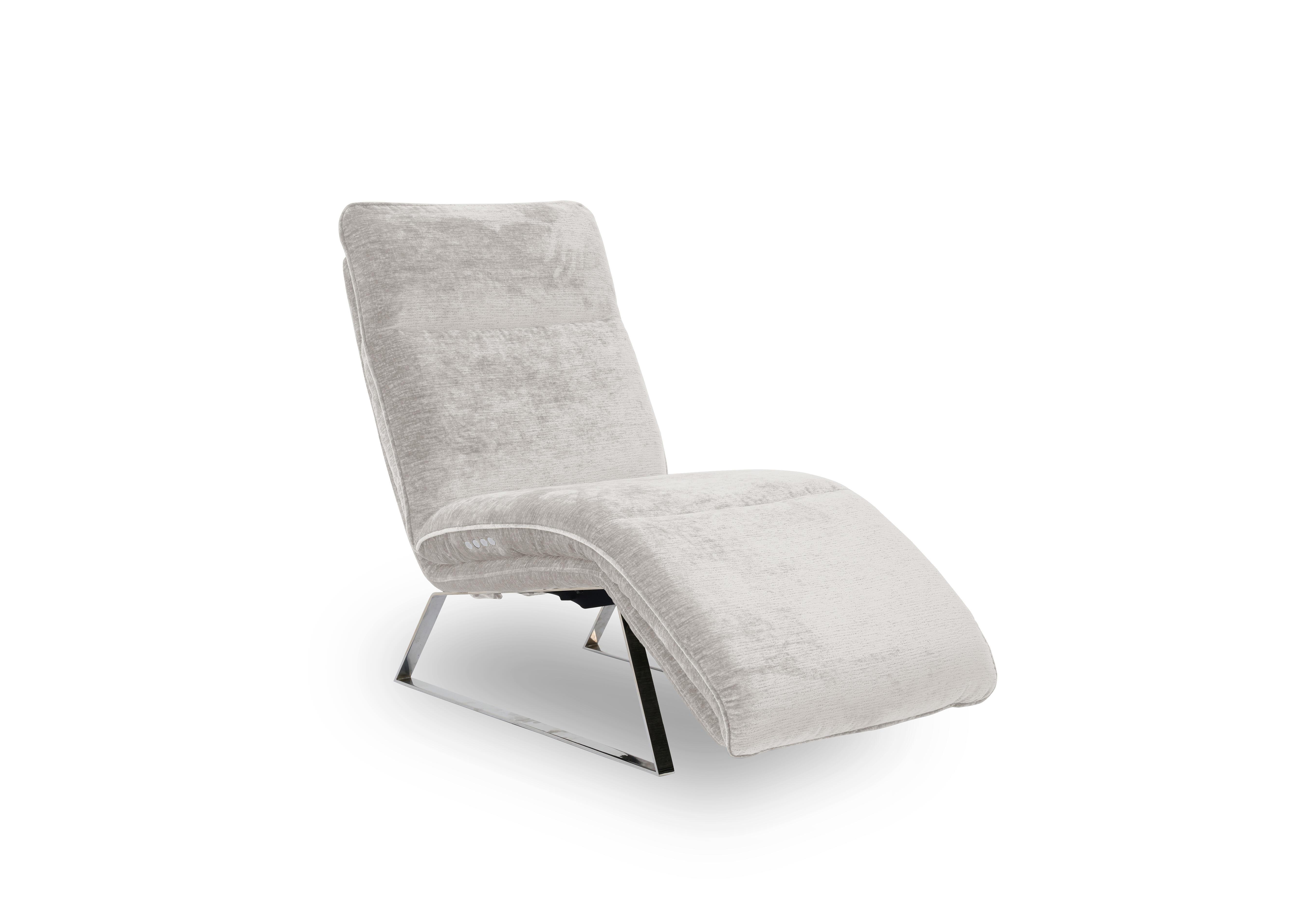 Rhianna Fabric Power Recliner Chaise Chair in Aston Lead Grey 47516 on Furniture Village