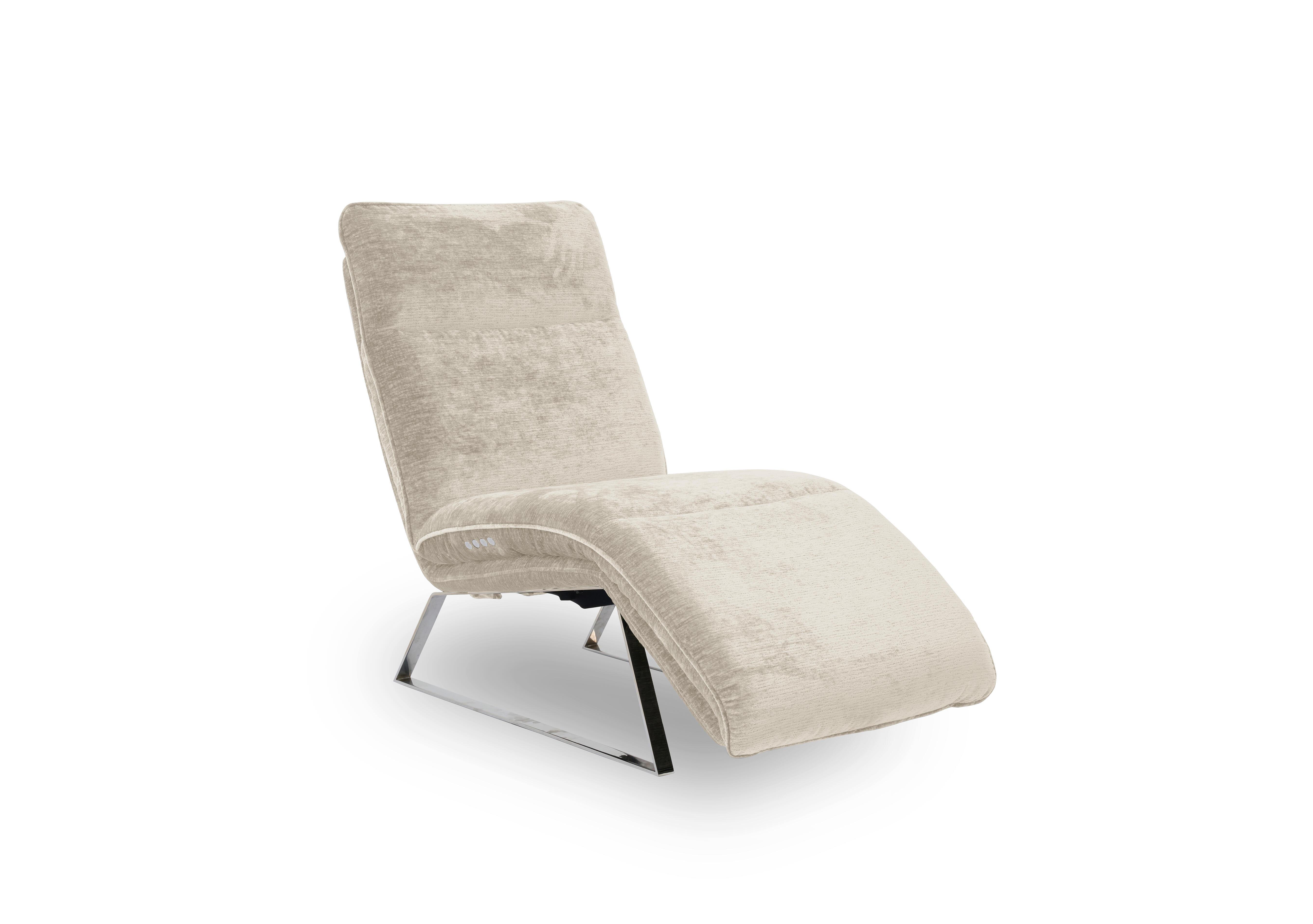 Rhianna Fabric Power Recliner Chaise Chair in Aston Oyster 47517 on Furniture Village