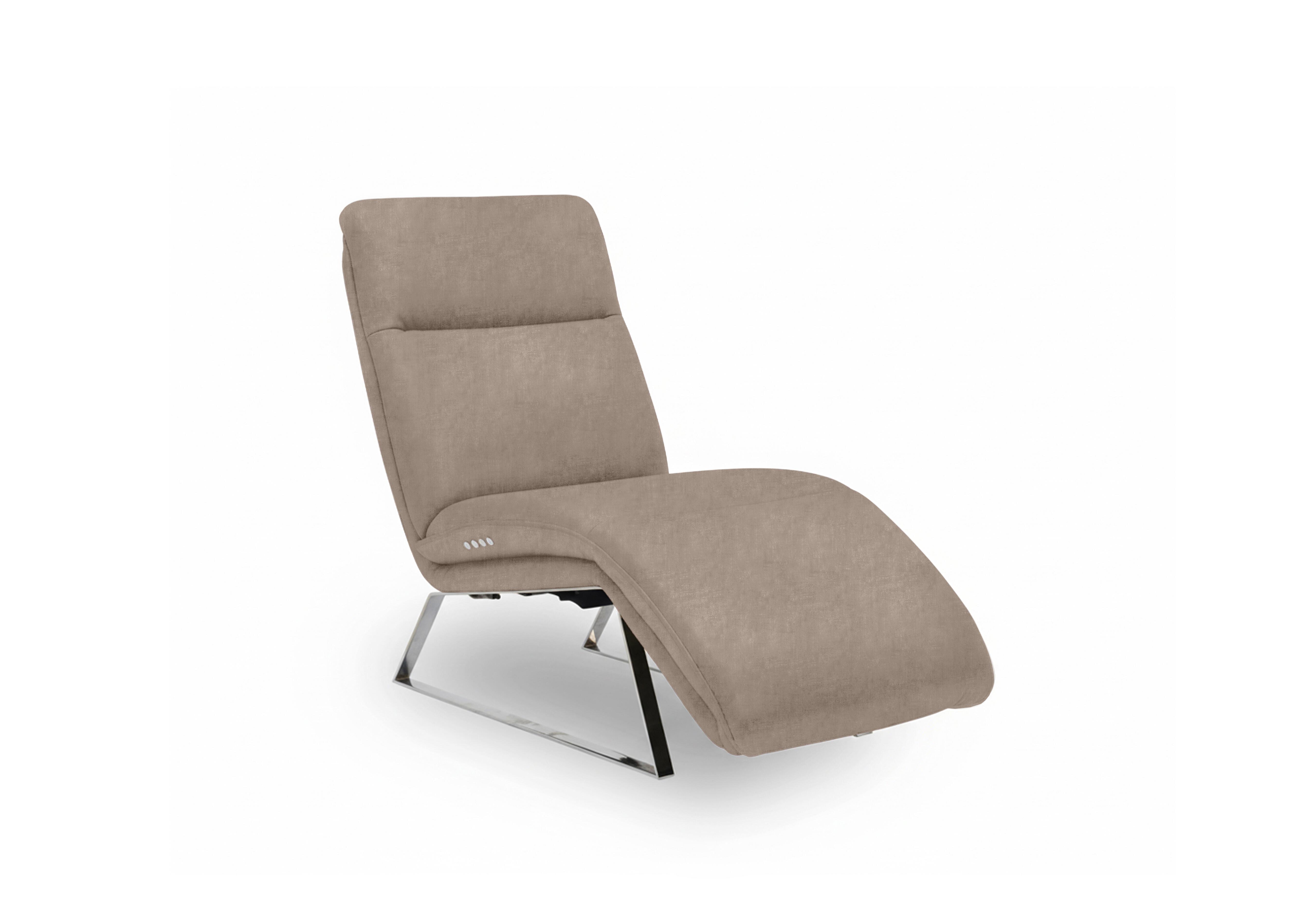 Rhianna Fabric Power Recliner Chaise Chair in Manhattan Nutmeg 58005 on Furniture Village